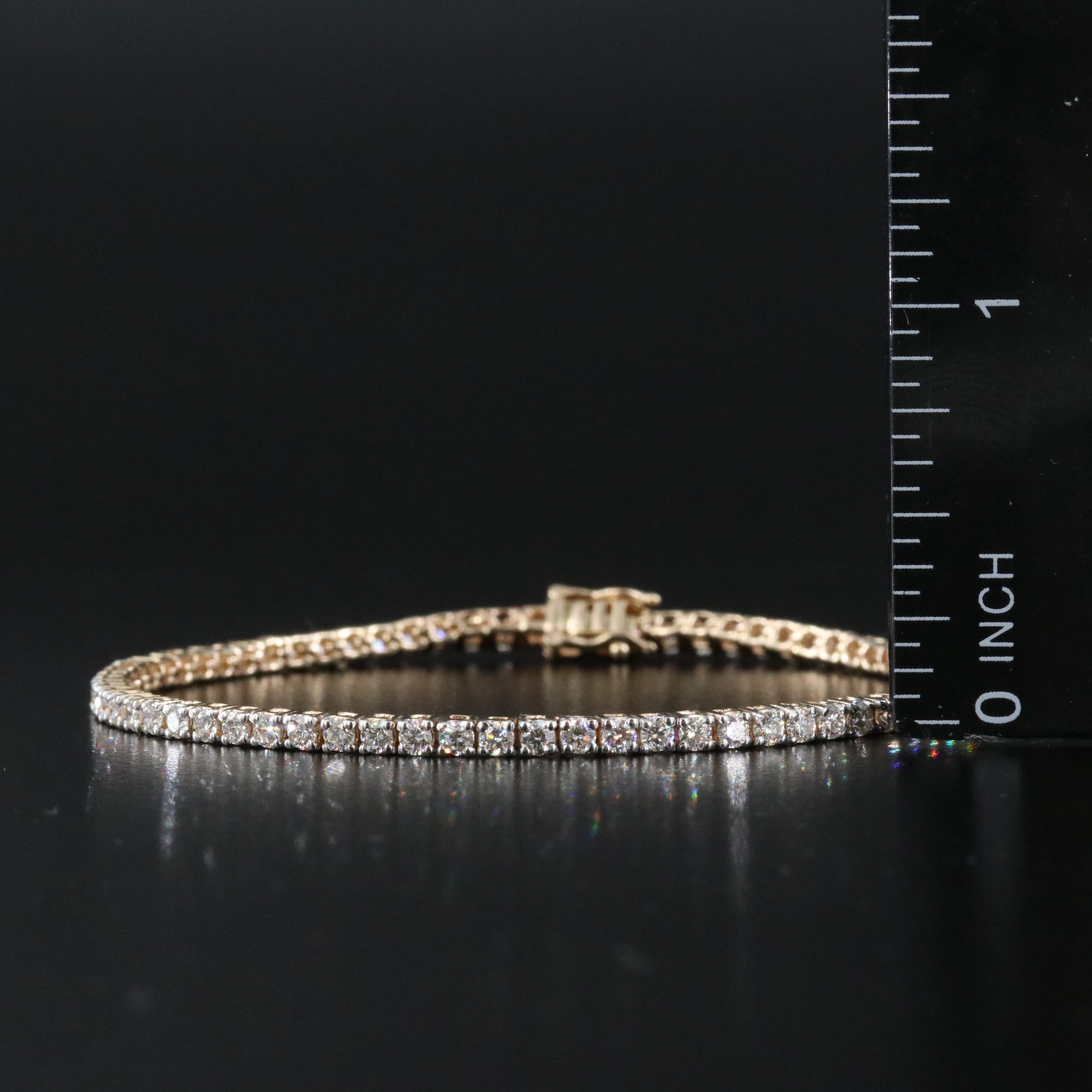 14K 2.56 CTW Diamond Line Bracelet