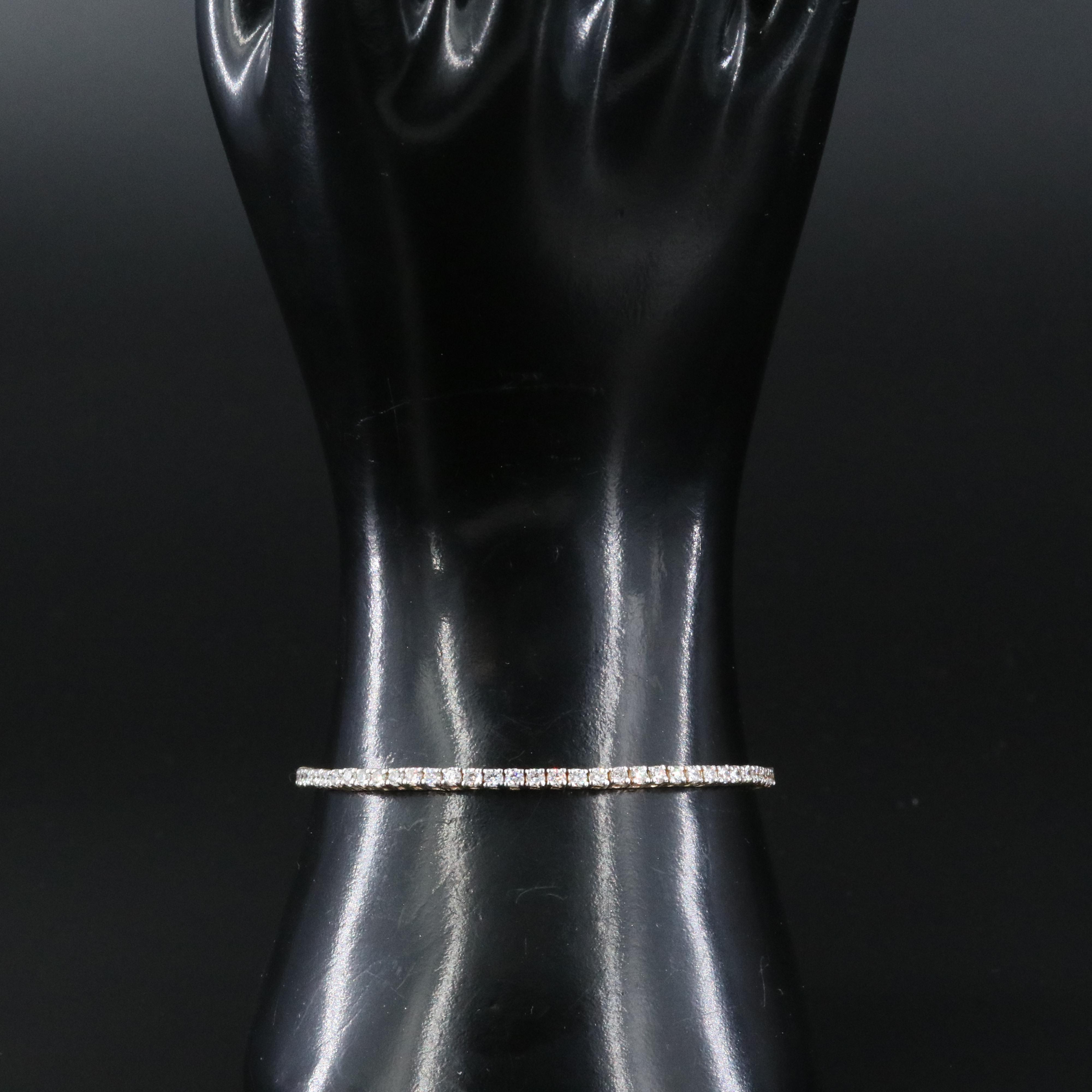 14K 2.56 CTW Diamond Line Bracelet