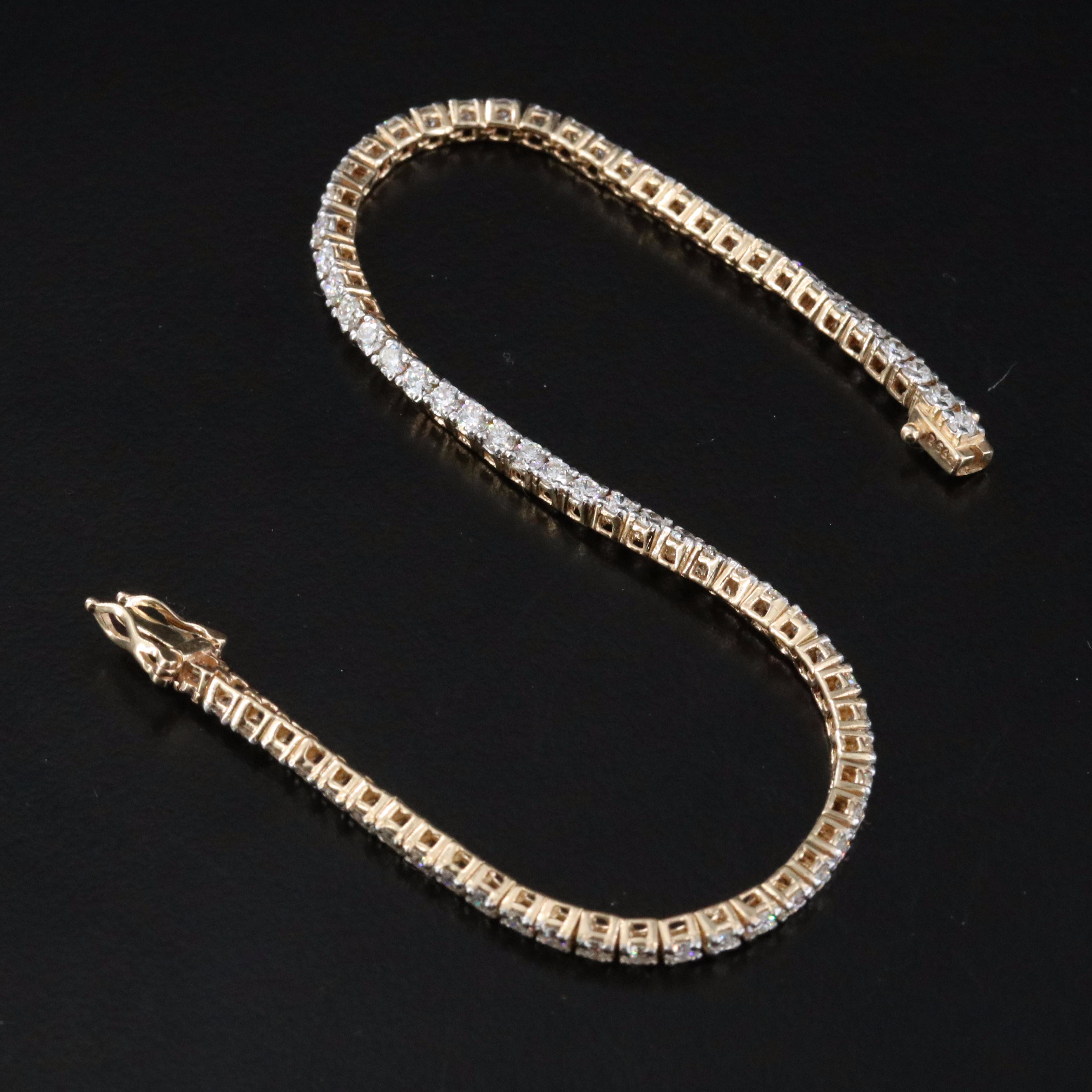 14K 2.56 CTW Diamond Line Bracelet