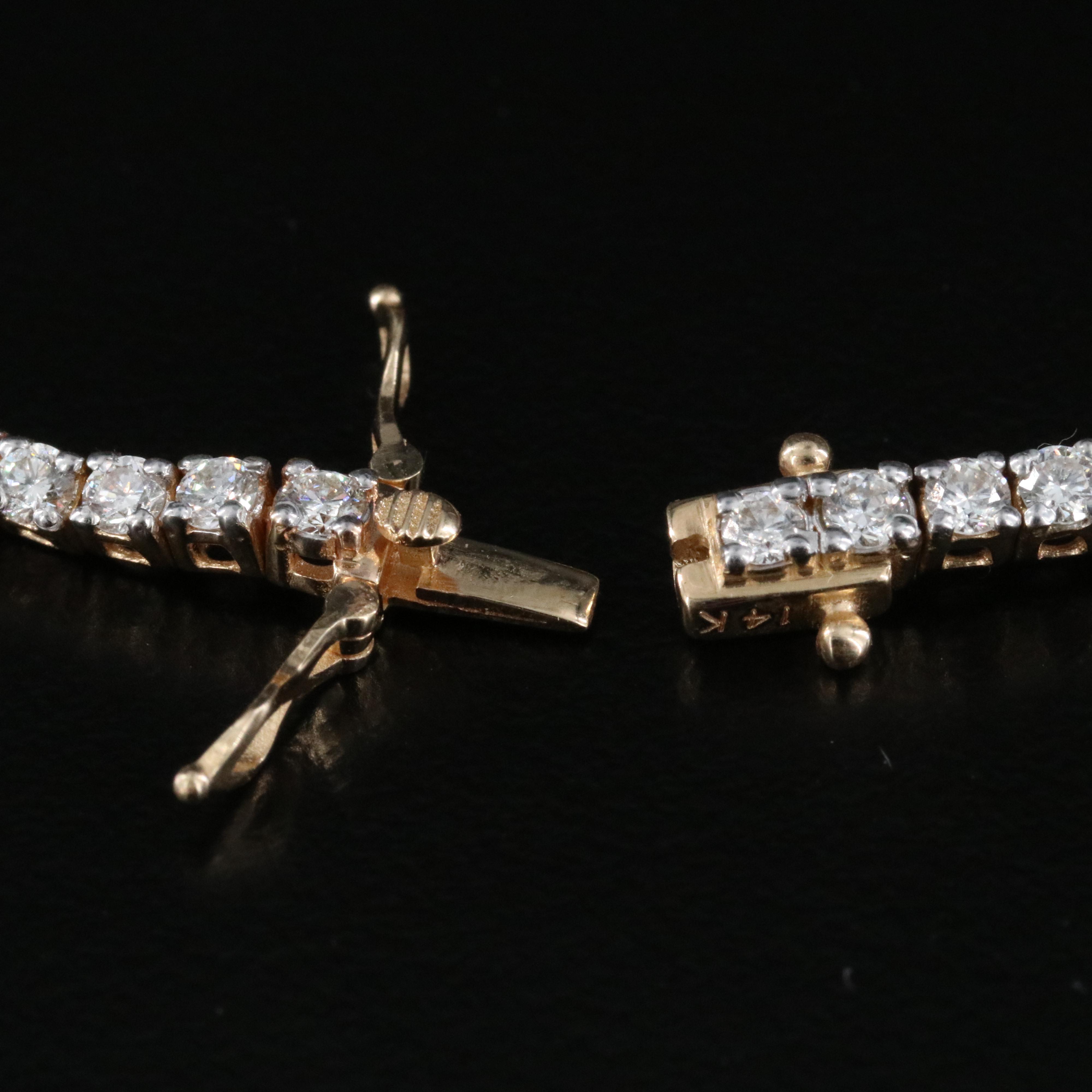 14K 2.56 CTW Diamond Line Bracelet