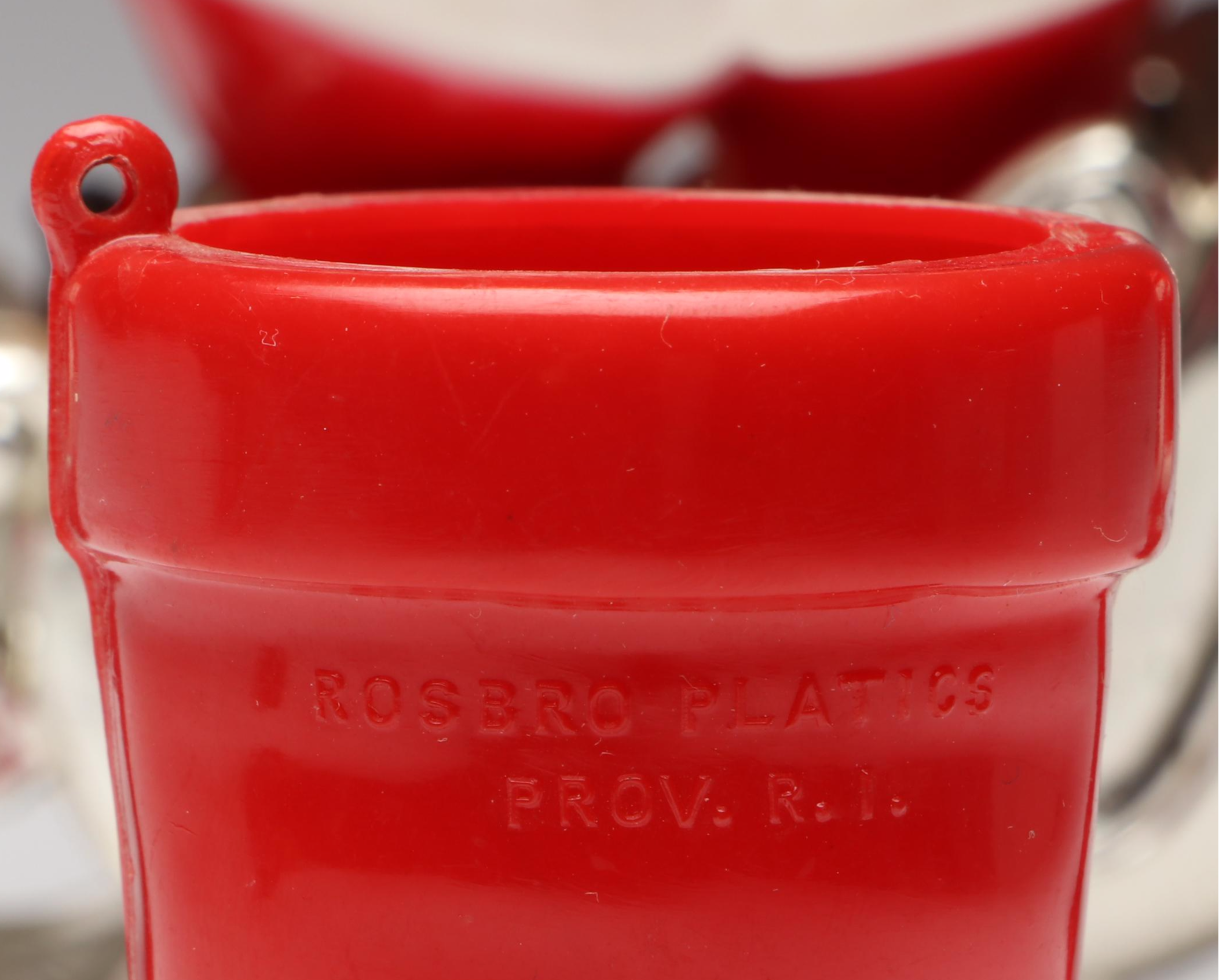 Rosbro with Other Plastic Christmas Candy Containers and More, Mid-20th Century