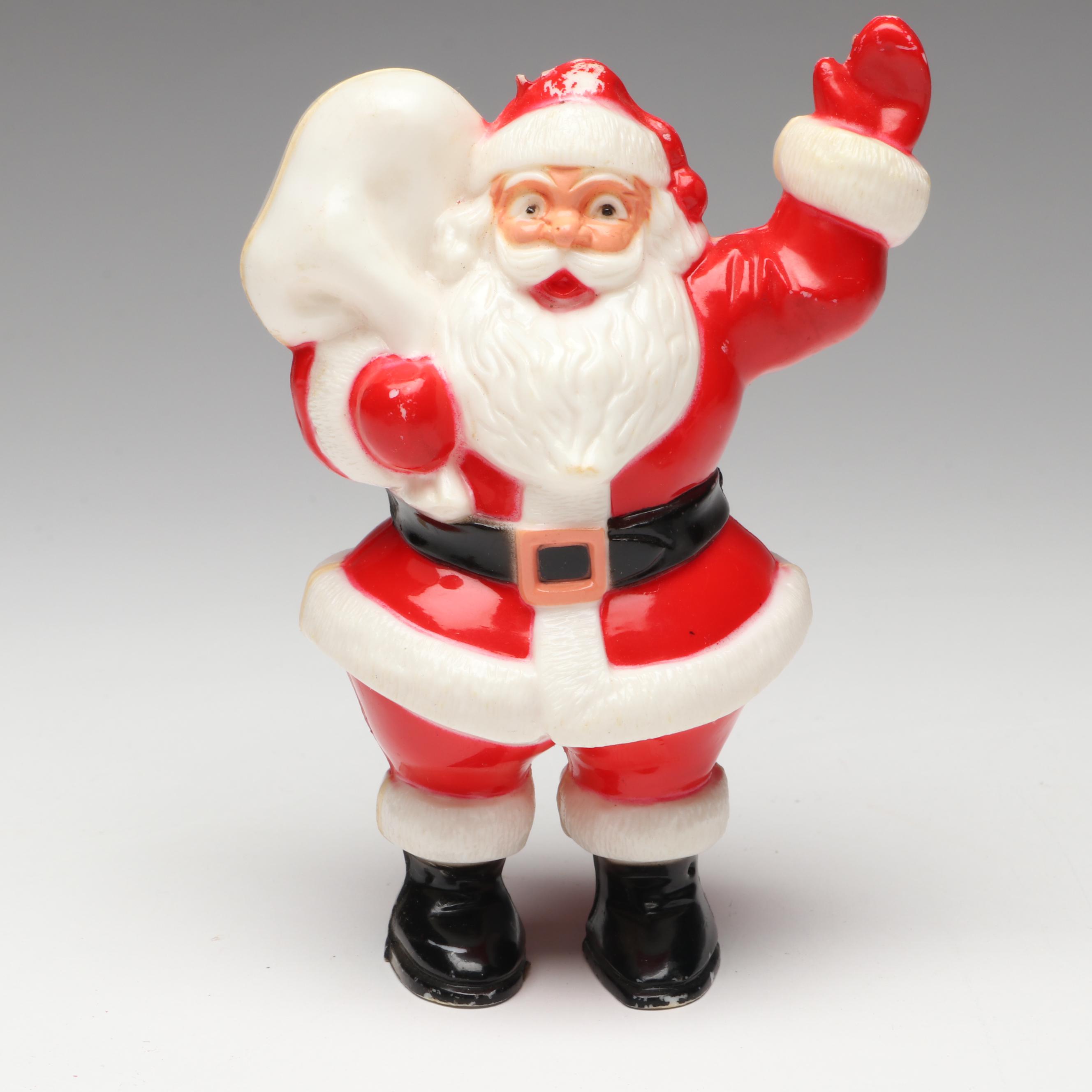 Rosbro with Other Plastic Christmas Candy Containers and More, Mid-20th Century