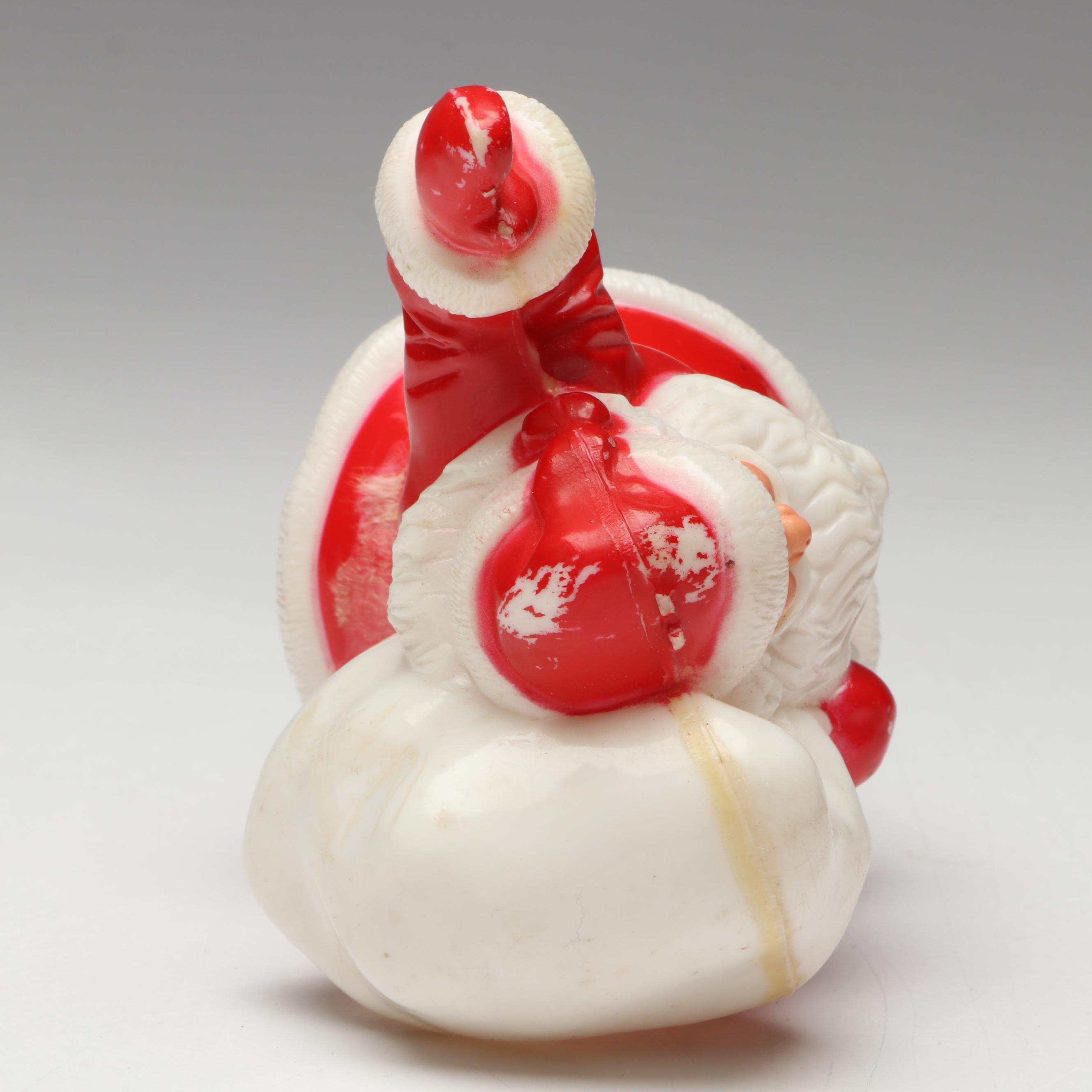 Rosbro with Other Plastic Christmas Candy Containers and More, Mid-20th Century