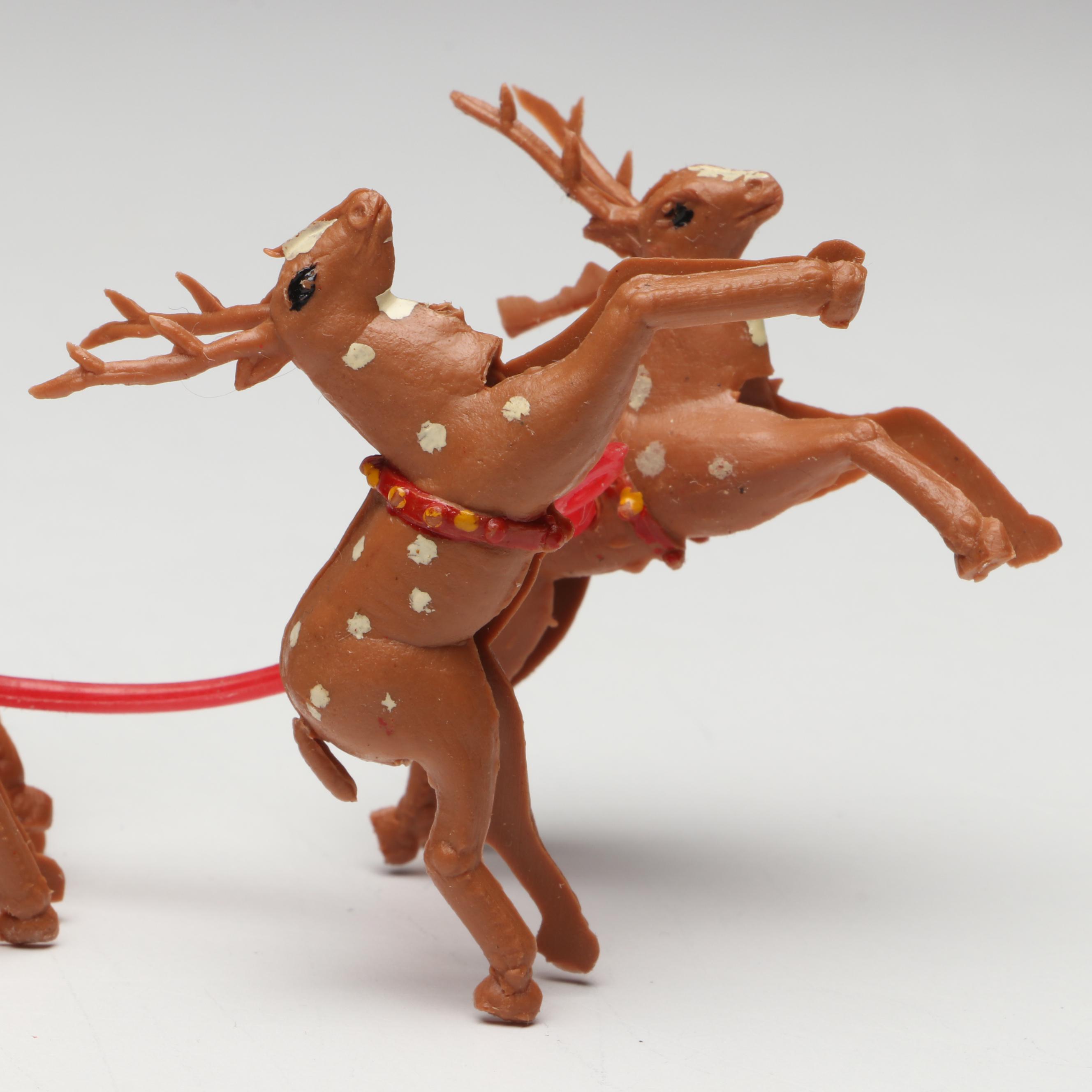 Rosbro with Other Plastic Christmas Candy Containers and More, Mid-20th Century