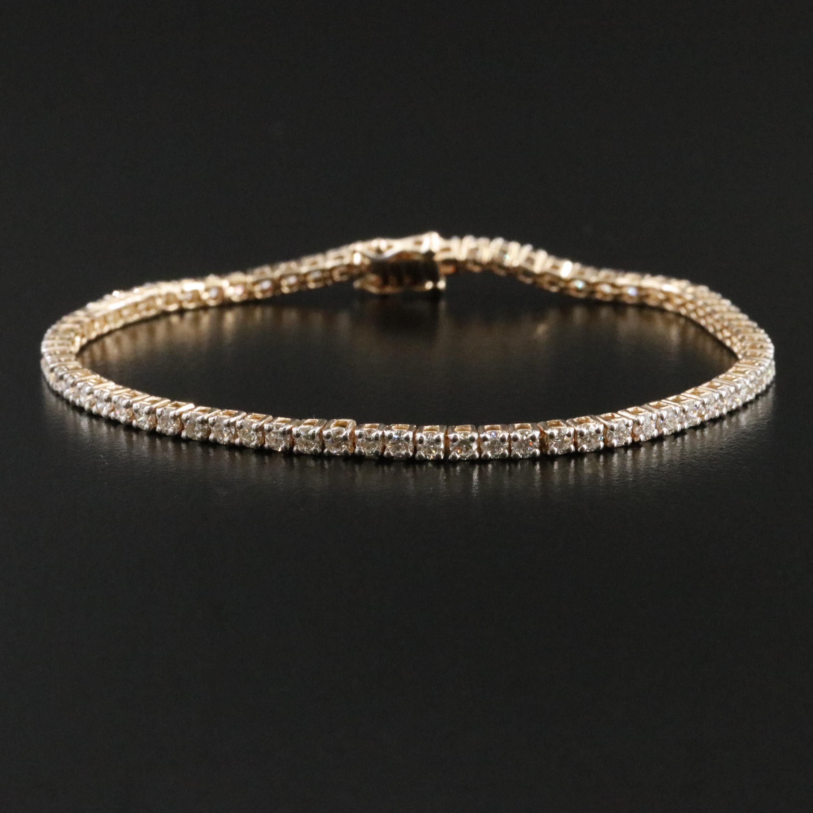 14K 2.56 CTW Diamond Line Bracelet