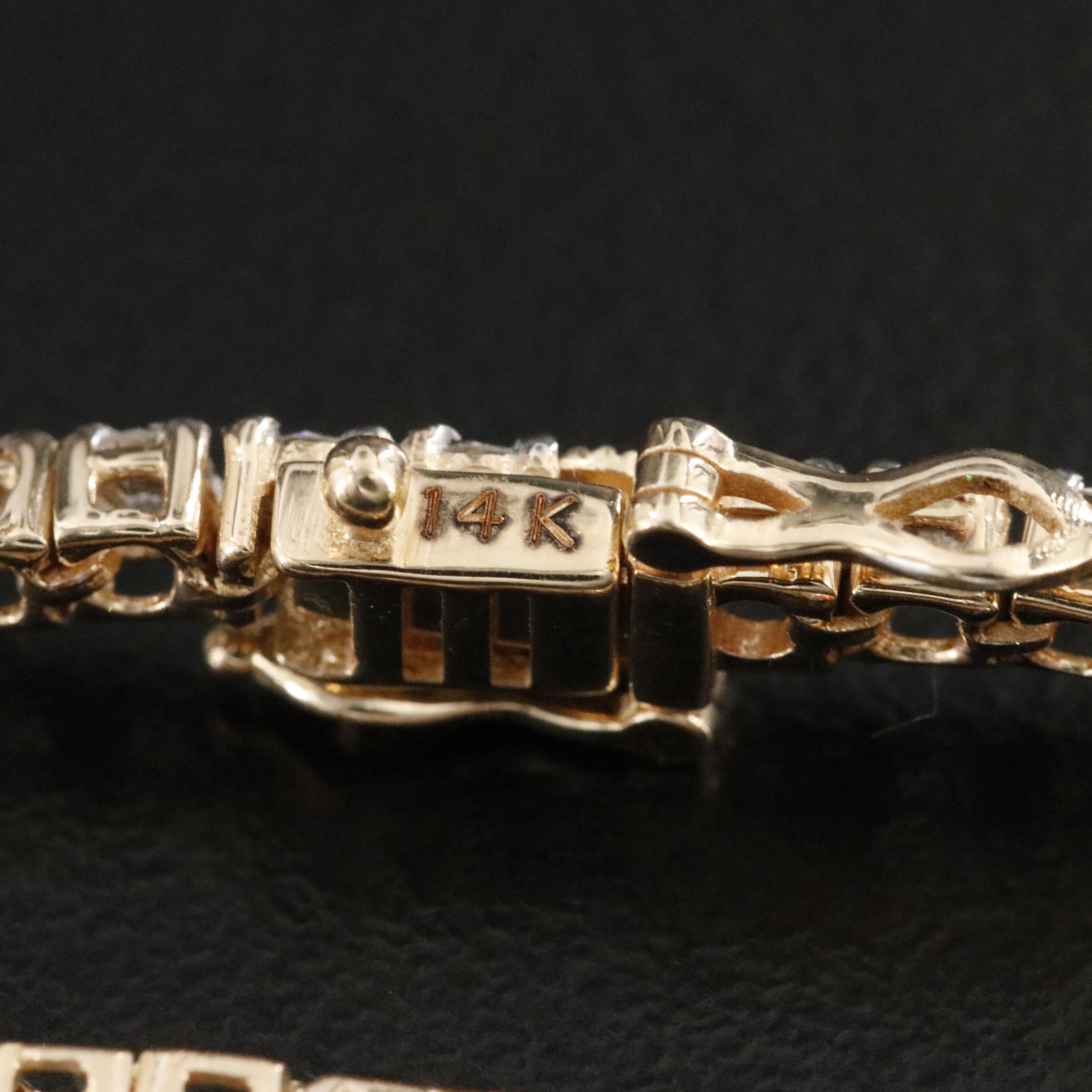 14K 2.56 CTW Diamond Line Bracelet