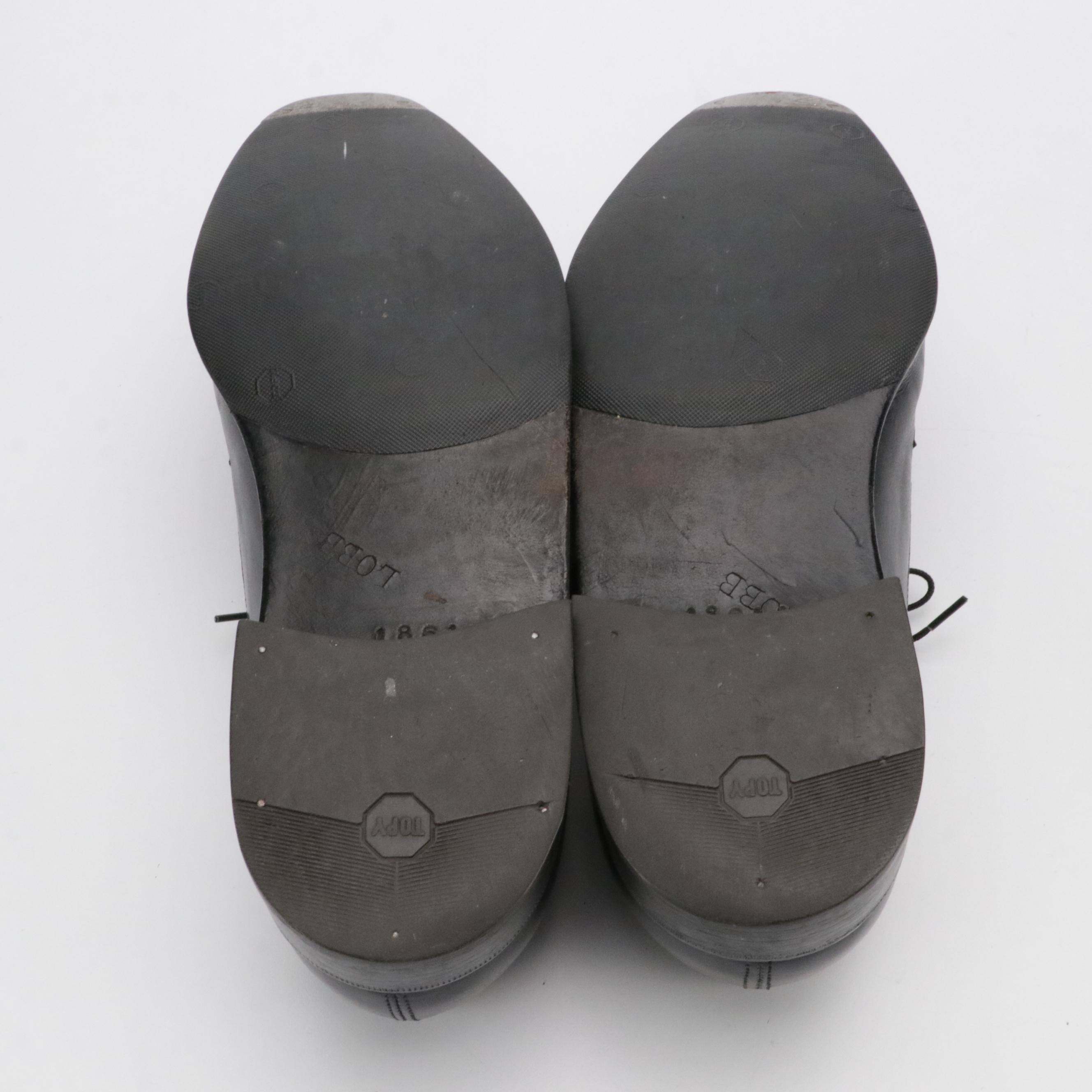 Men's John Lobb Black Leather Dress Shoes