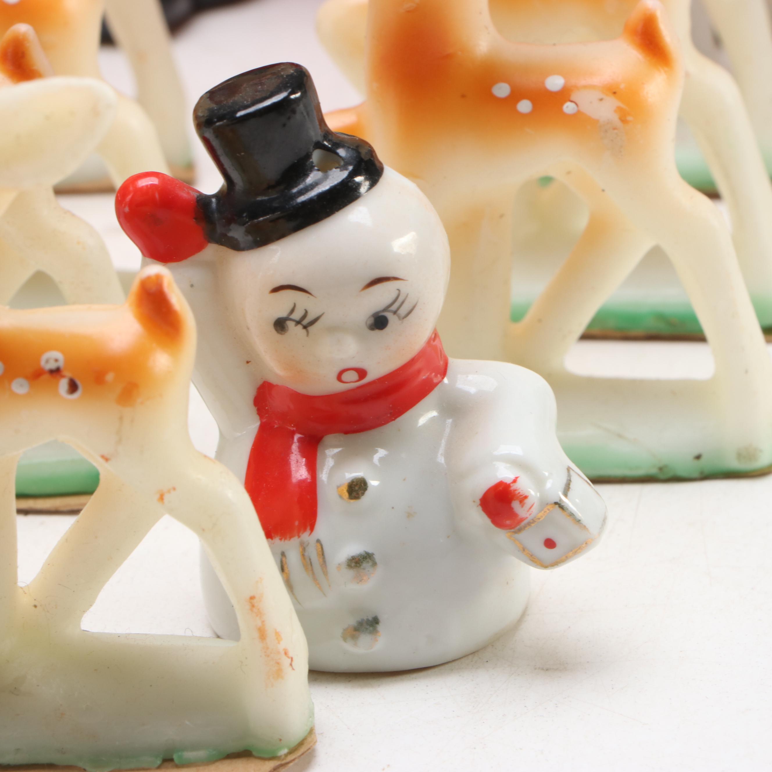 Gurley Novelty Co. "Young Rudolph" Candles with More Vintage Christmas Décor