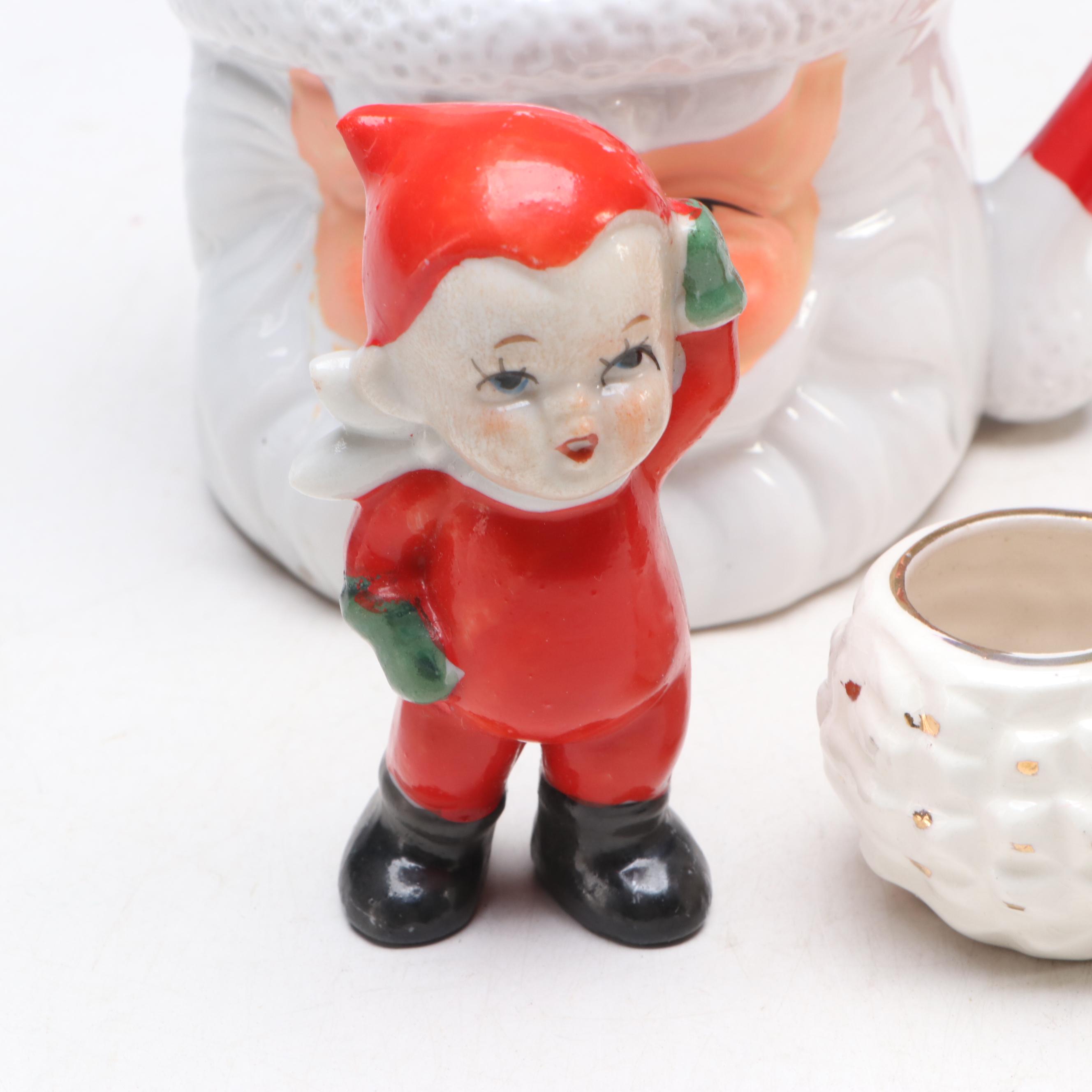 Gurley Novelty Co. "Young Rudolph" Candles with More Vintage Christmas Décor