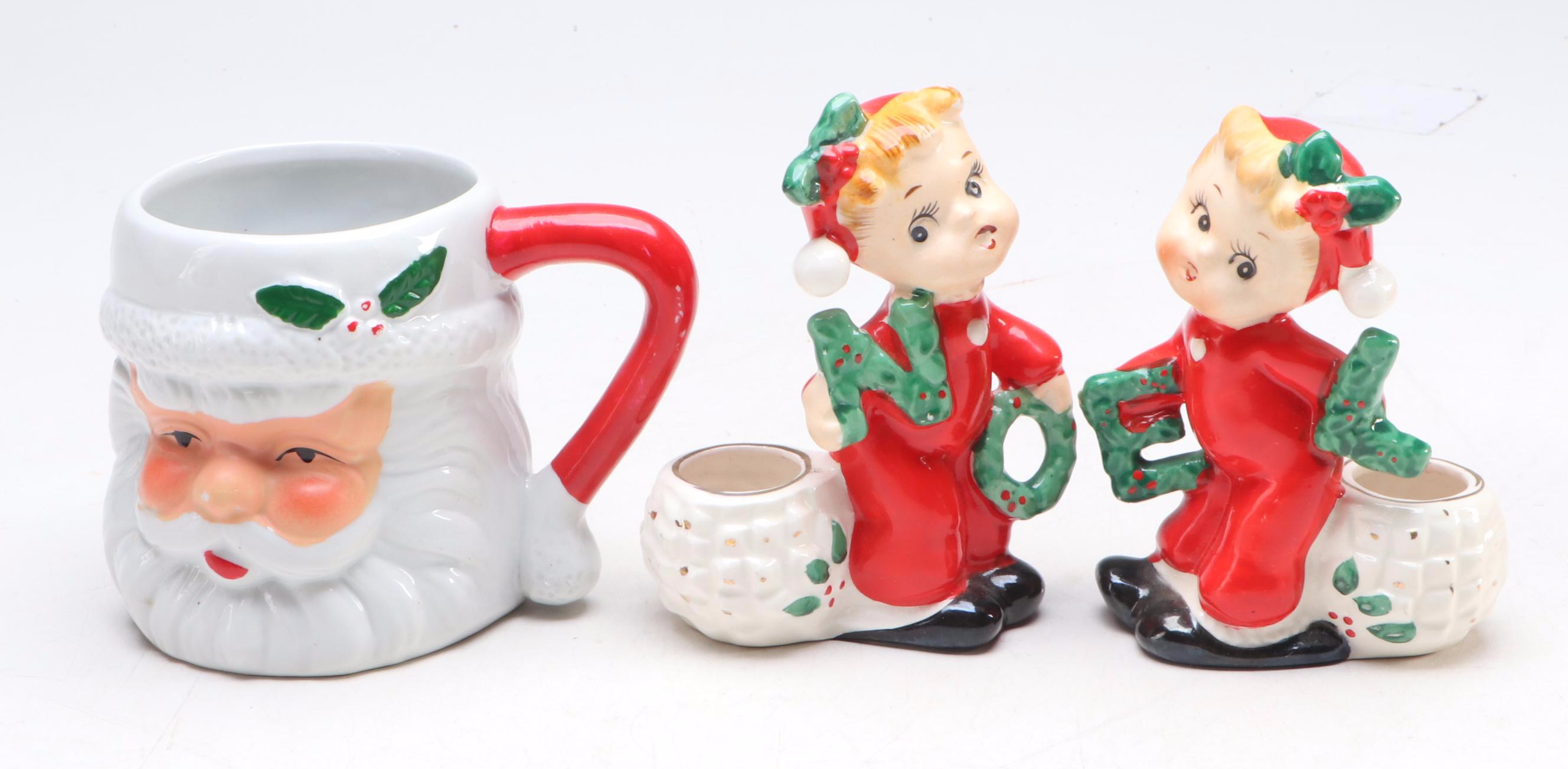 Gurley Novelty Co. "Young Rudolph" Candles with More Vintage Christmas Décor