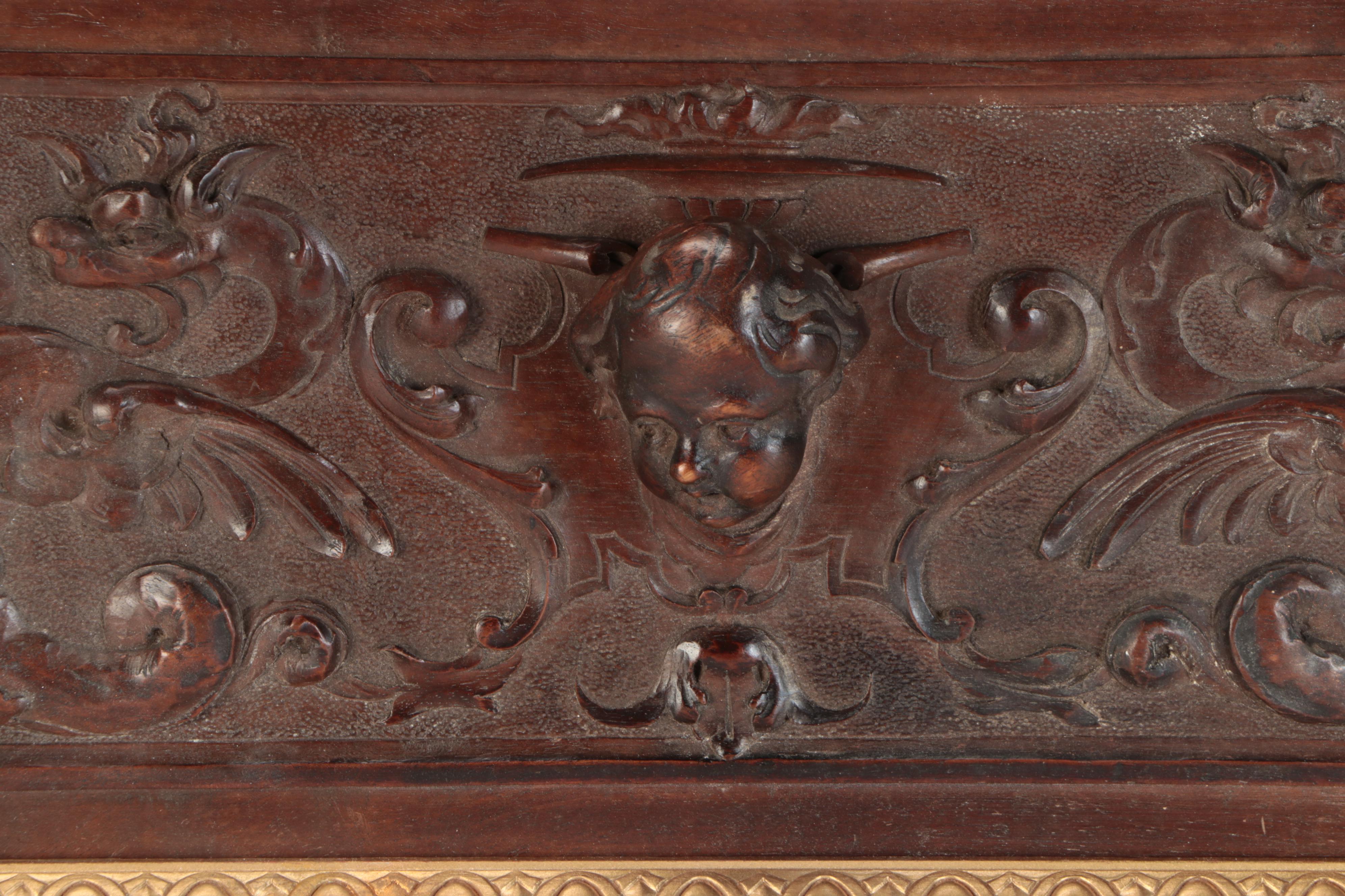 Pair of Renaissance Revival Style Patinated High Relief Panels