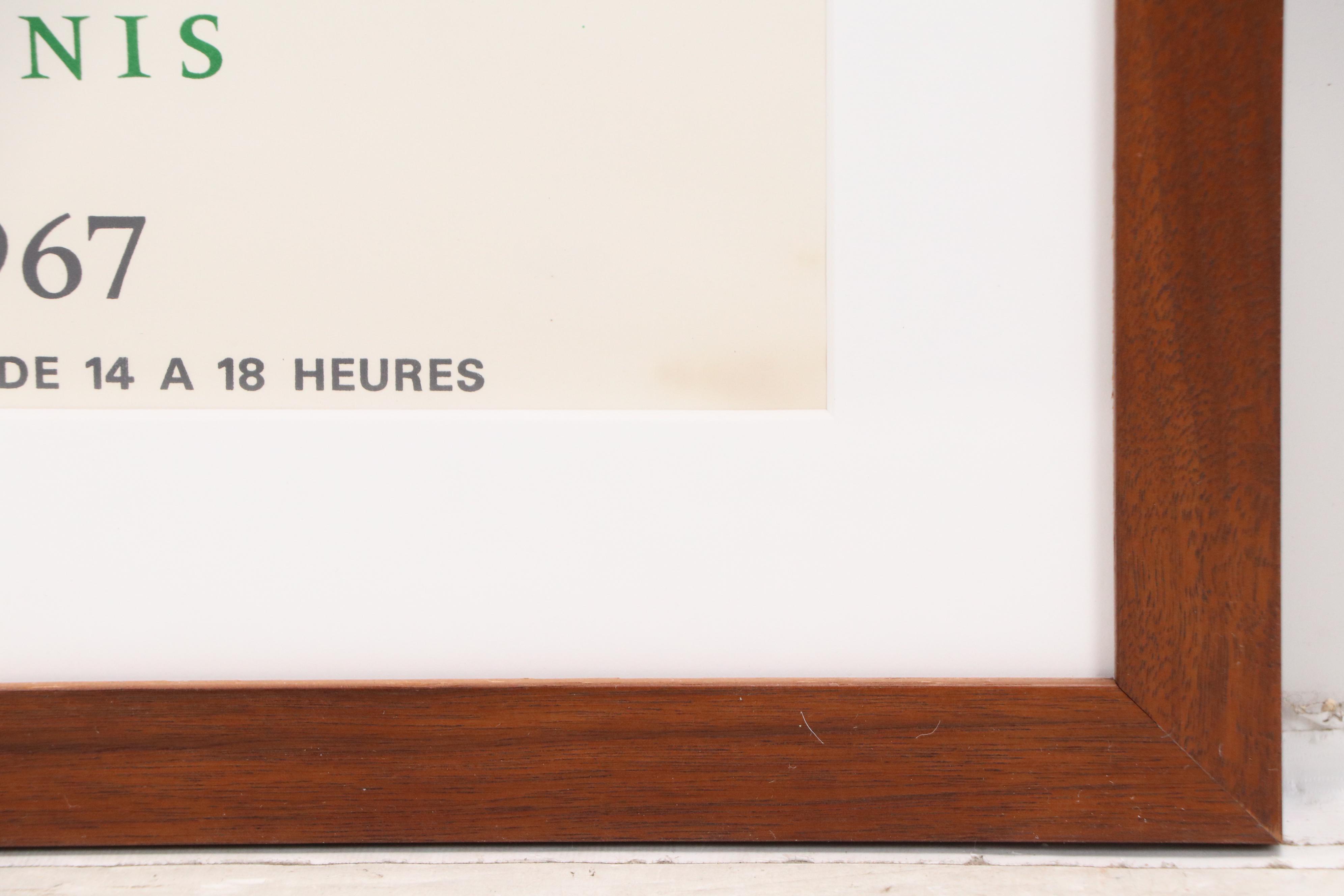 After Marc Chagall Lithograph Exhibition Poster "Hommage A Chagall," 1967