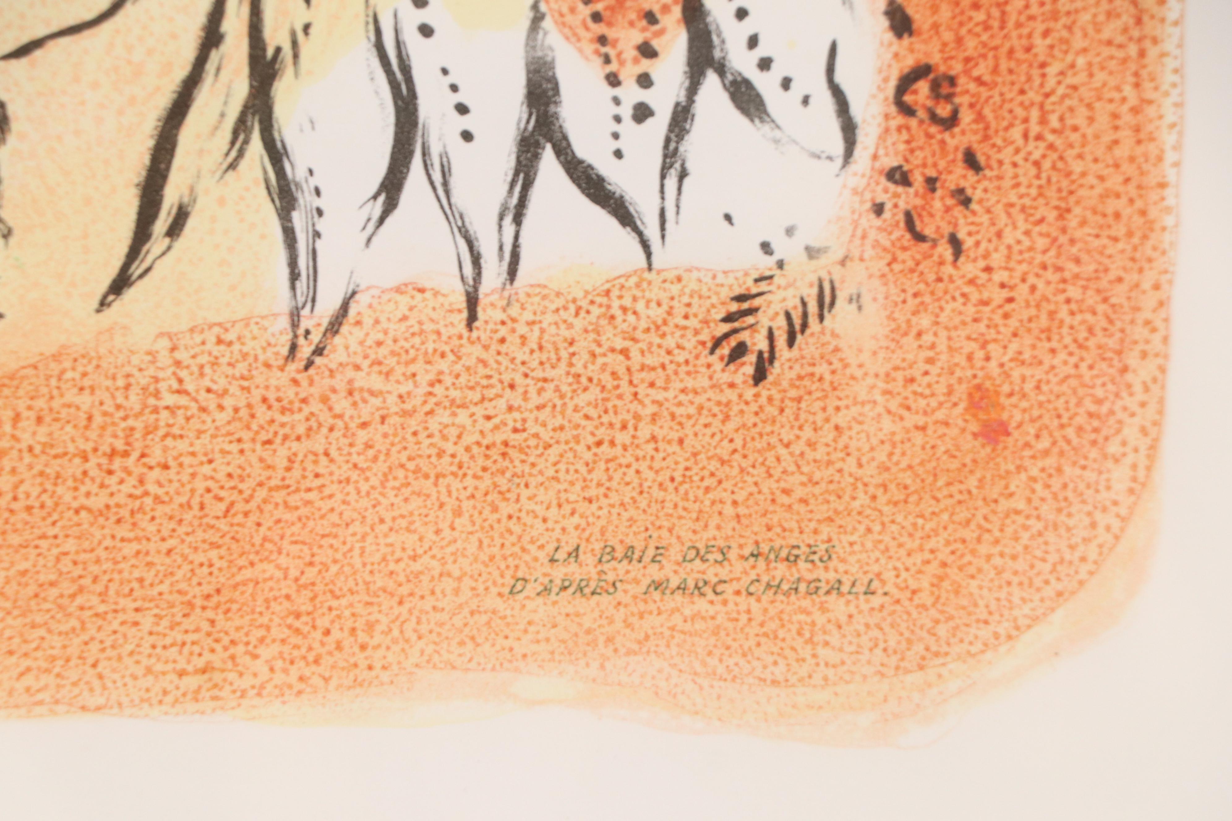 After Marc Chagall Lithograph Exhibition Poster "Hommage A Chagall," 1967