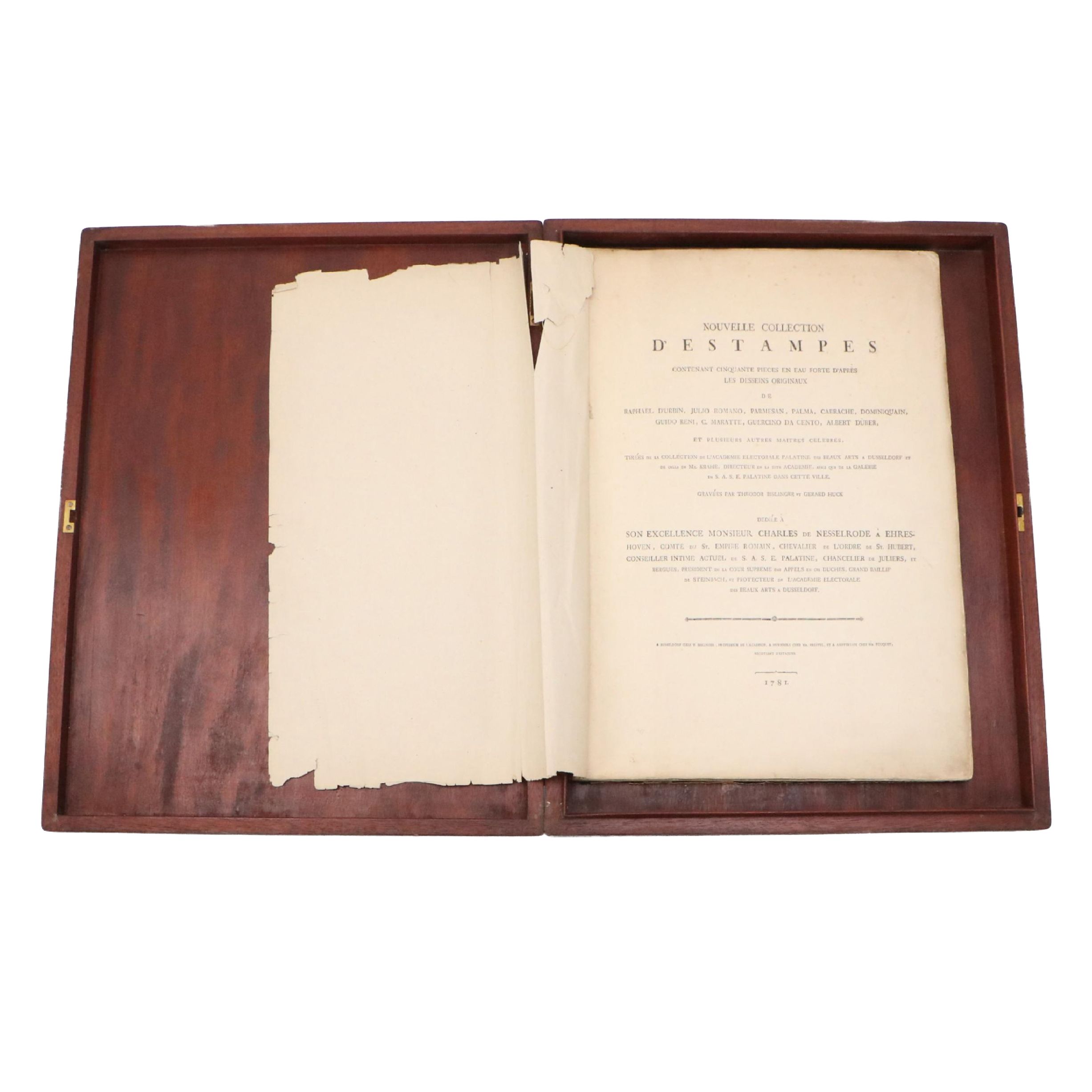 Portfolio of Etchings After the Masters "Destampes," 1781