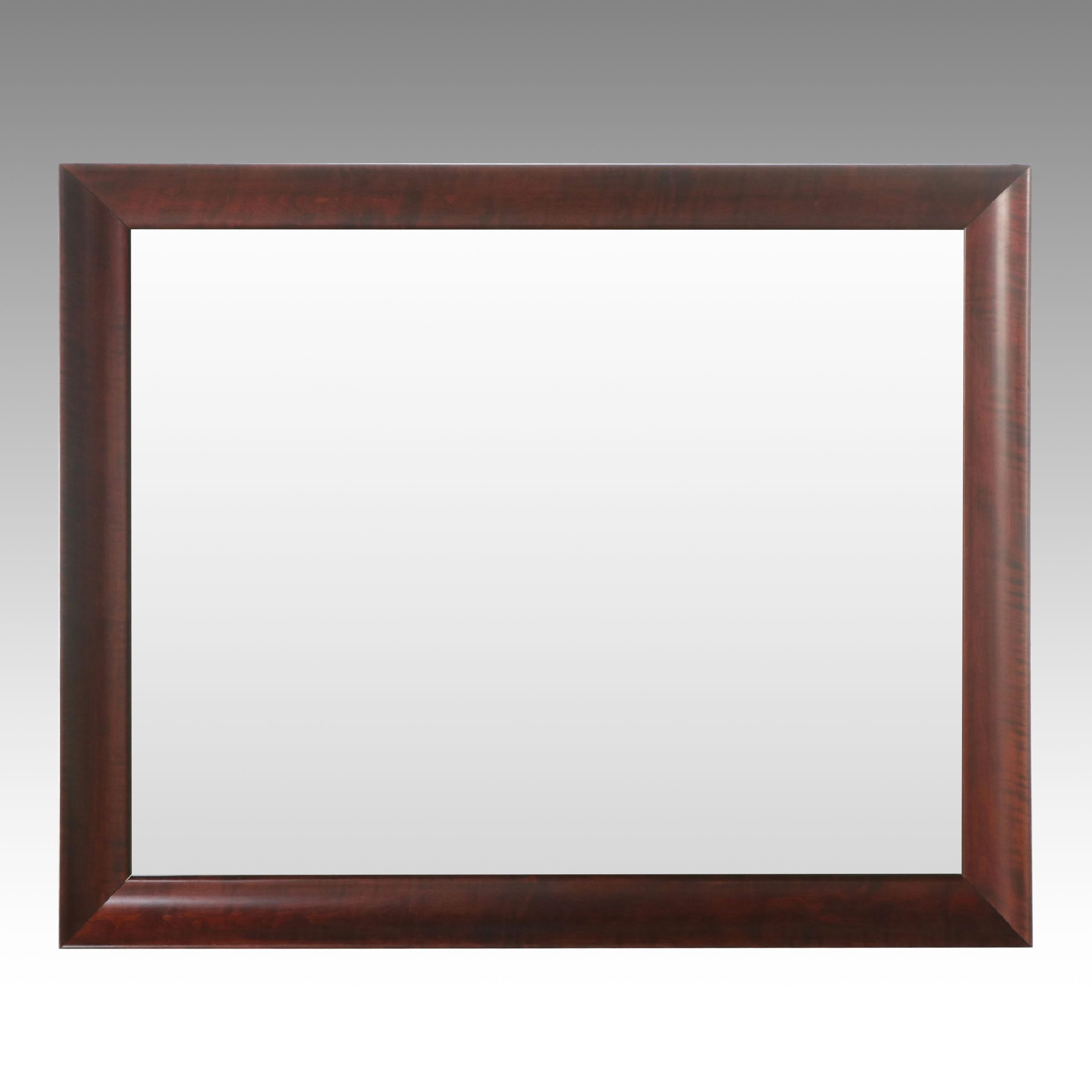Mahogany Ogee Framed Wall Mirror