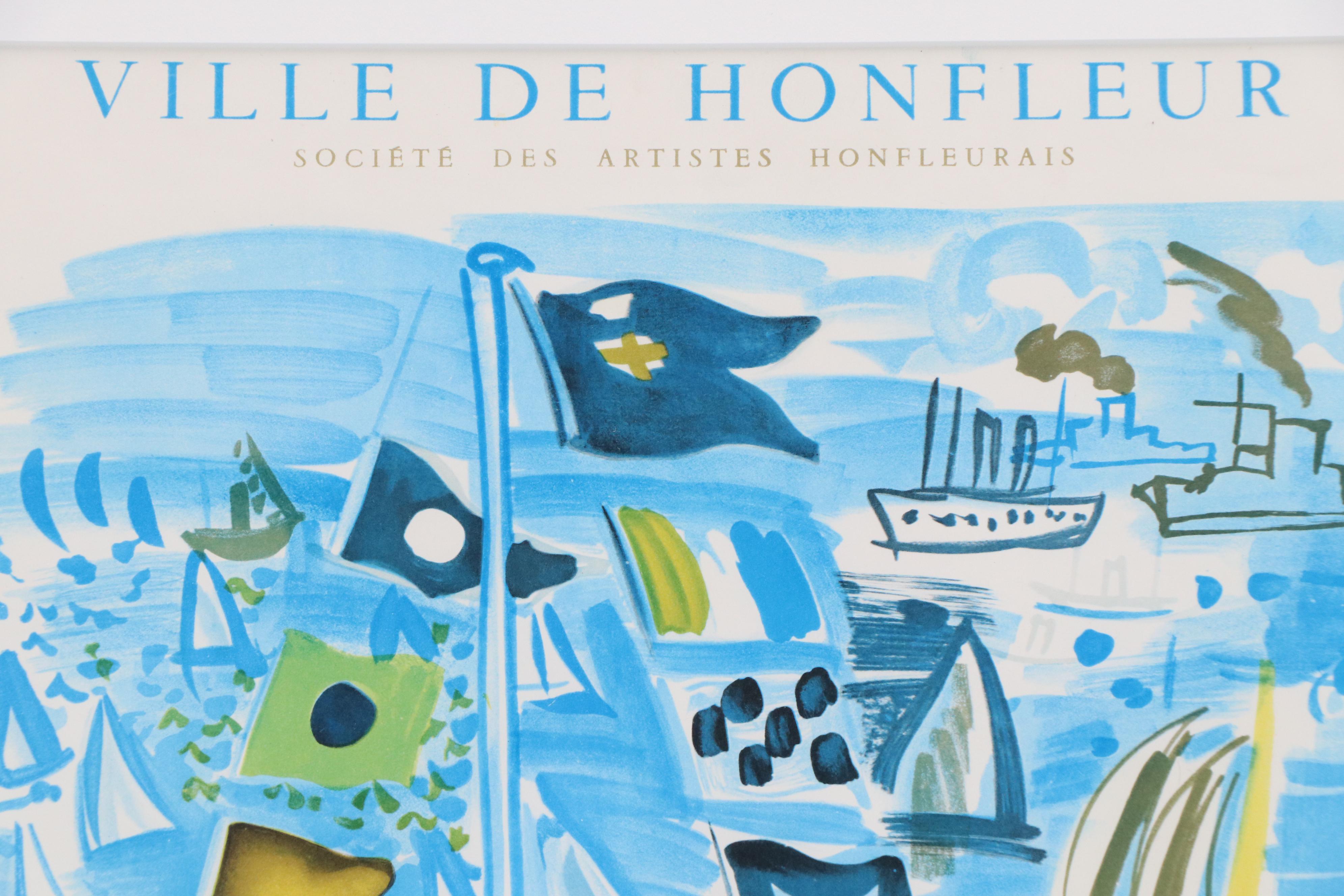 Raoul Dufy Lithograph Exhibit Poster "Hommage A Raoul Dufy," 1954