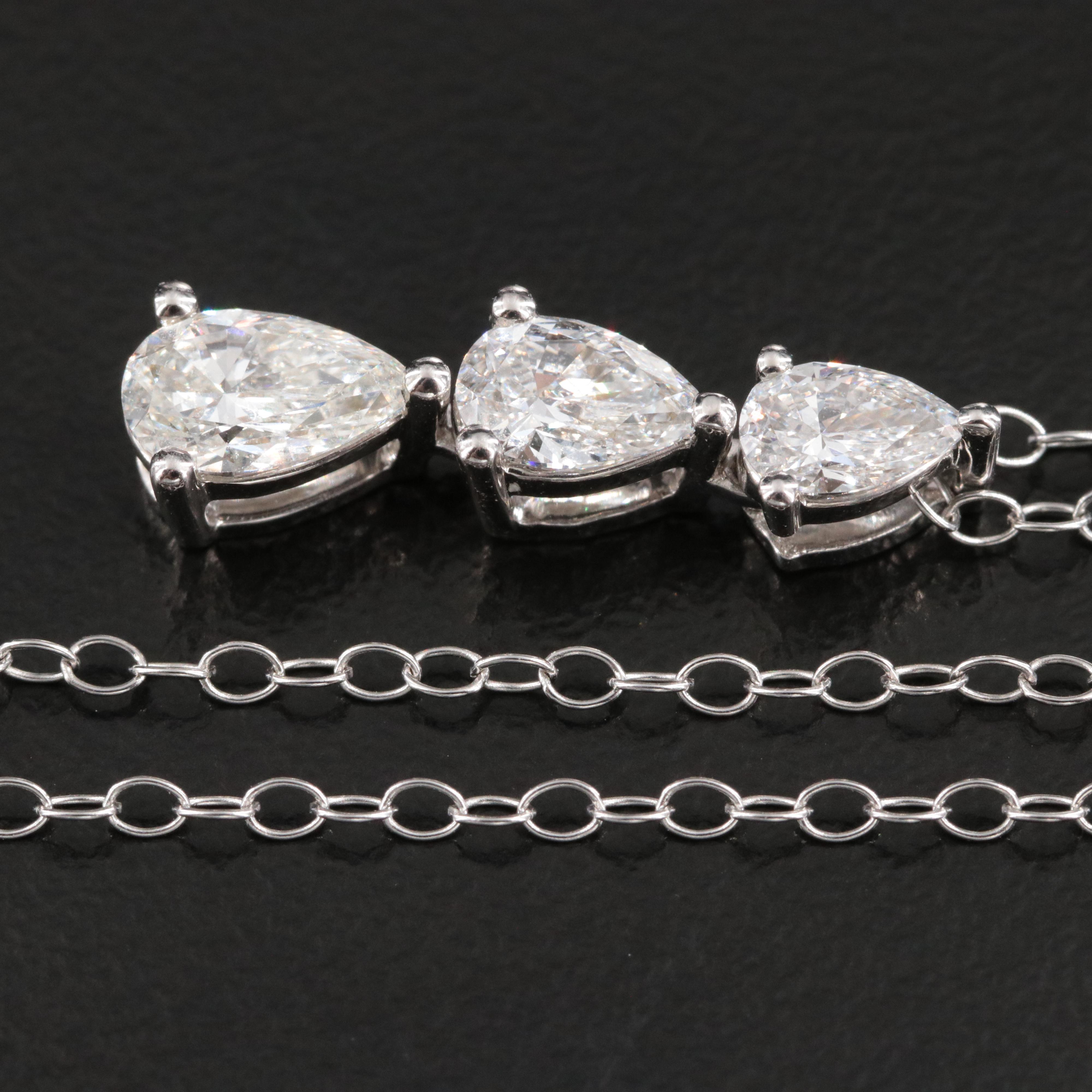 14K 1.00 CTW Lab Grown Diamond Pendant Necklace