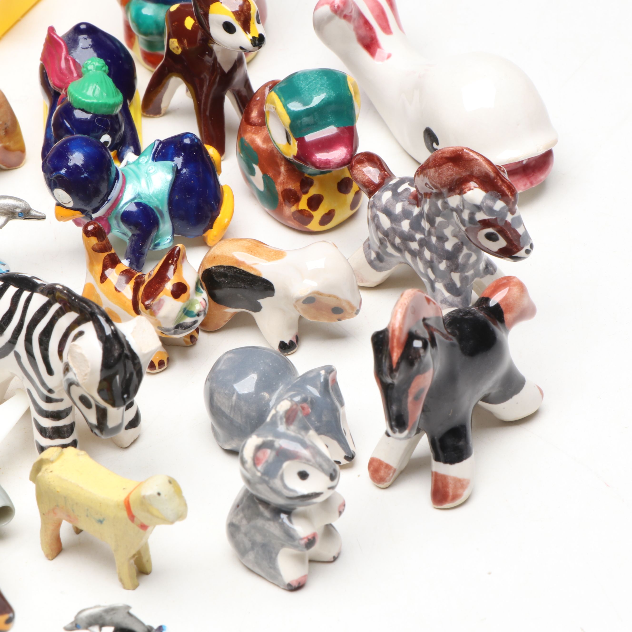 Vintage Ceramic Miniature Toby Jug with Other Figurines