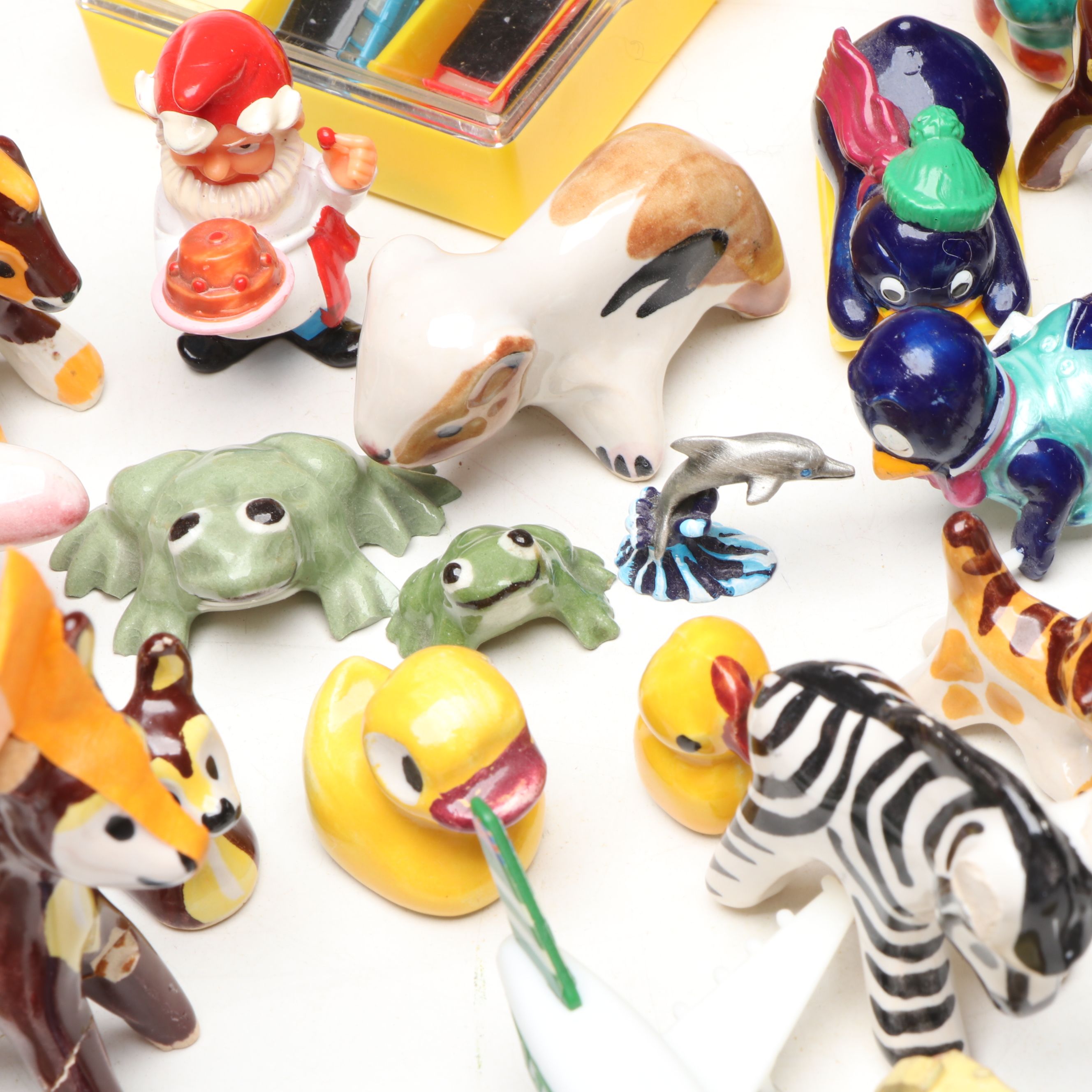 Vintage Ceramic Miniature Toby Jug with Other Figurines