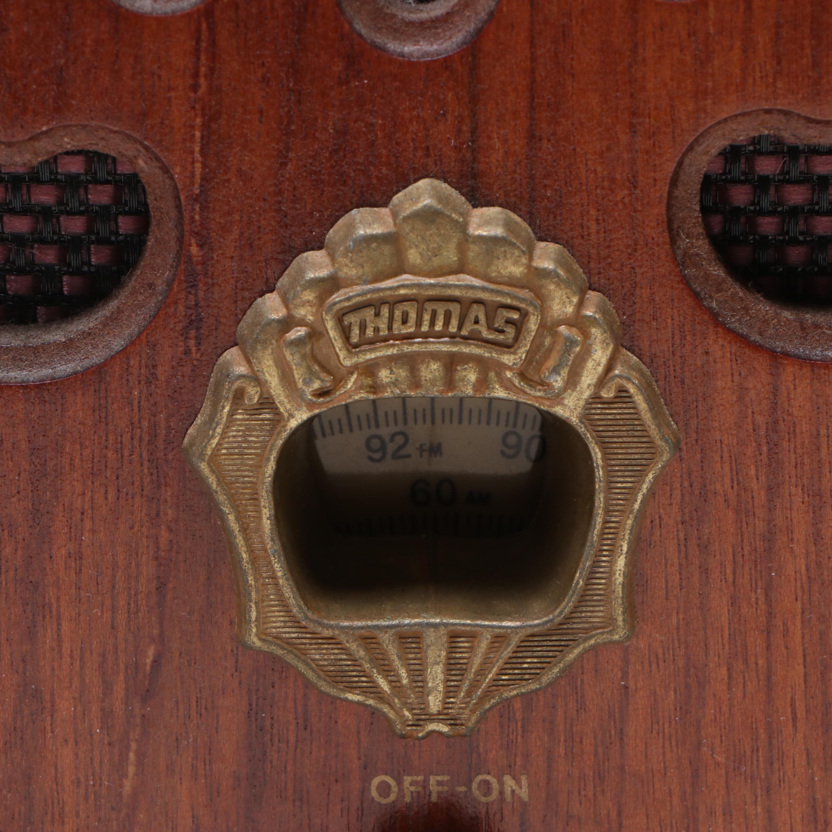 Thomas Model BD-109 Collector's Edition Wood Veneer Radio, 1980s