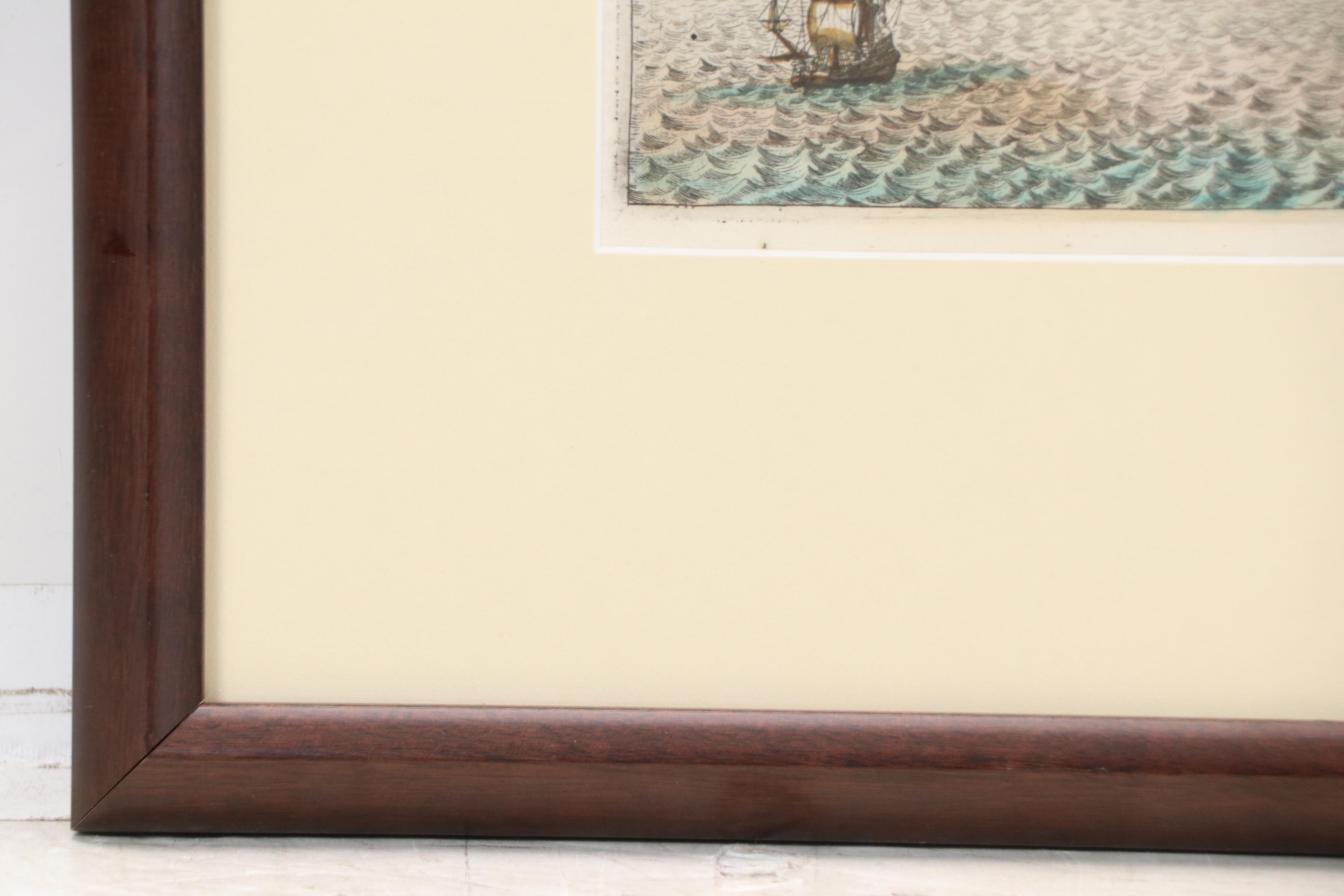 Pieter van der Aa Hand-colored Engraving Map of Venice, 1722