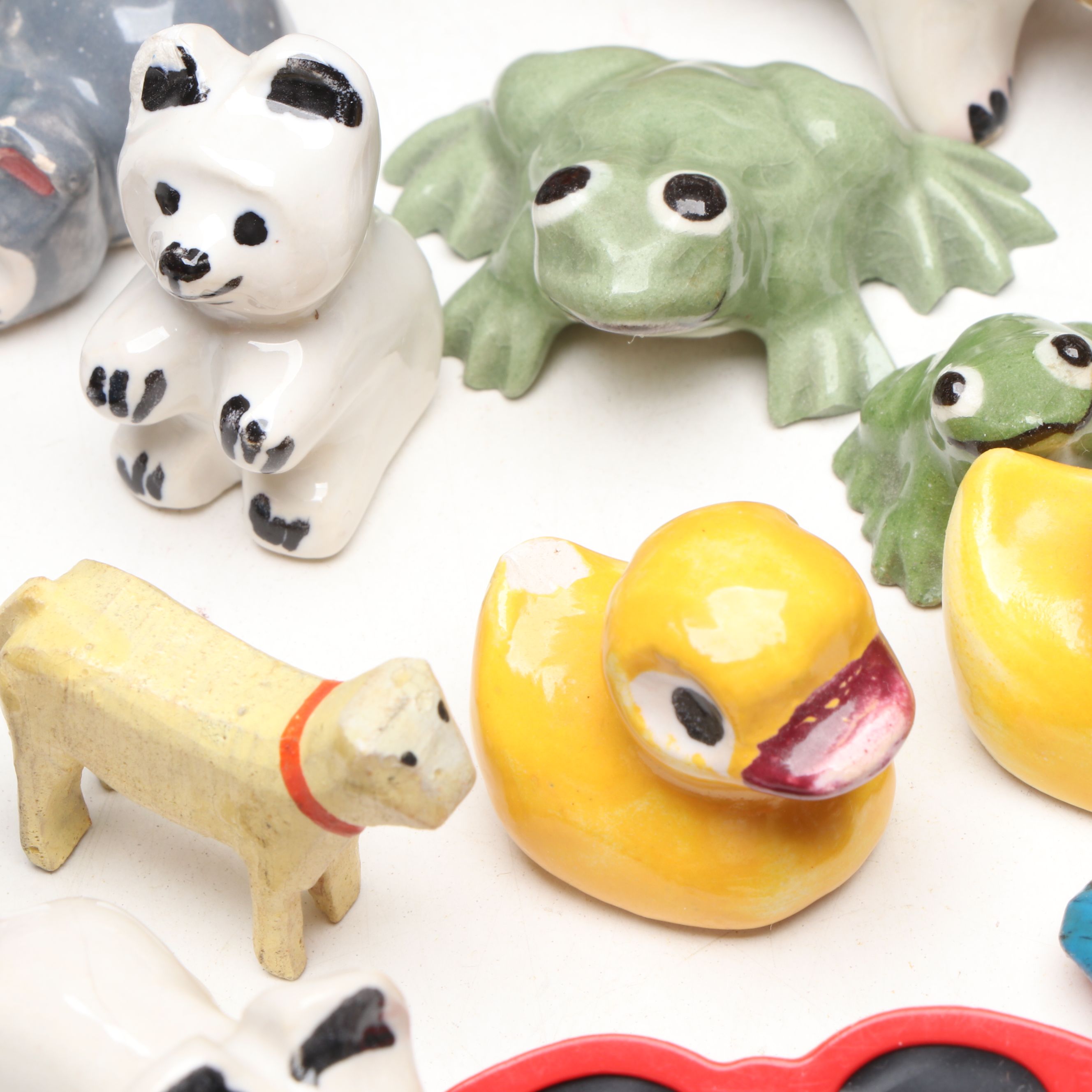 Vintage Ceramic Miniature Toby Jug with Other Figurines