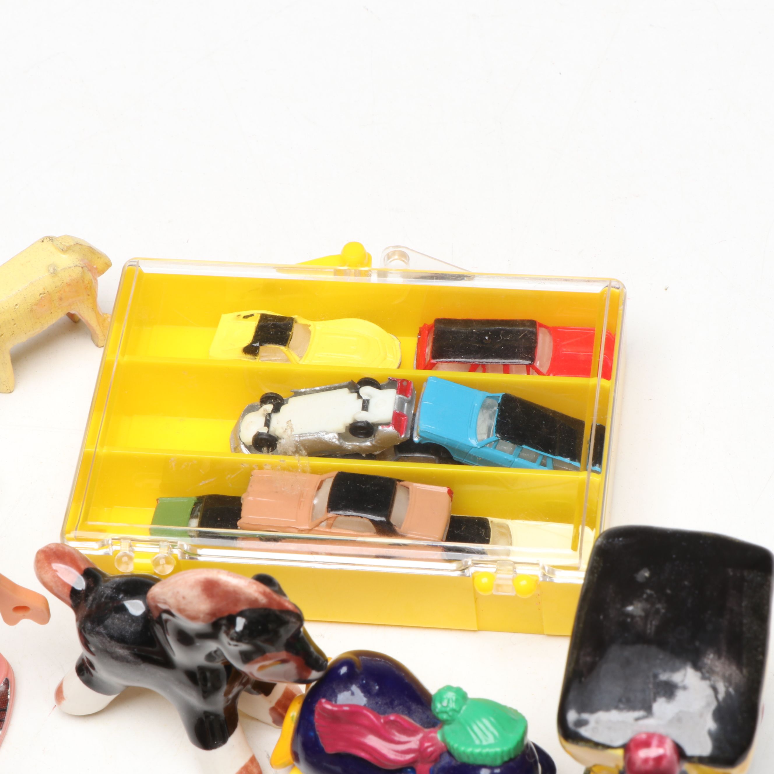 Vintage Ceramic Miniature Toby Jug with Other Figurines