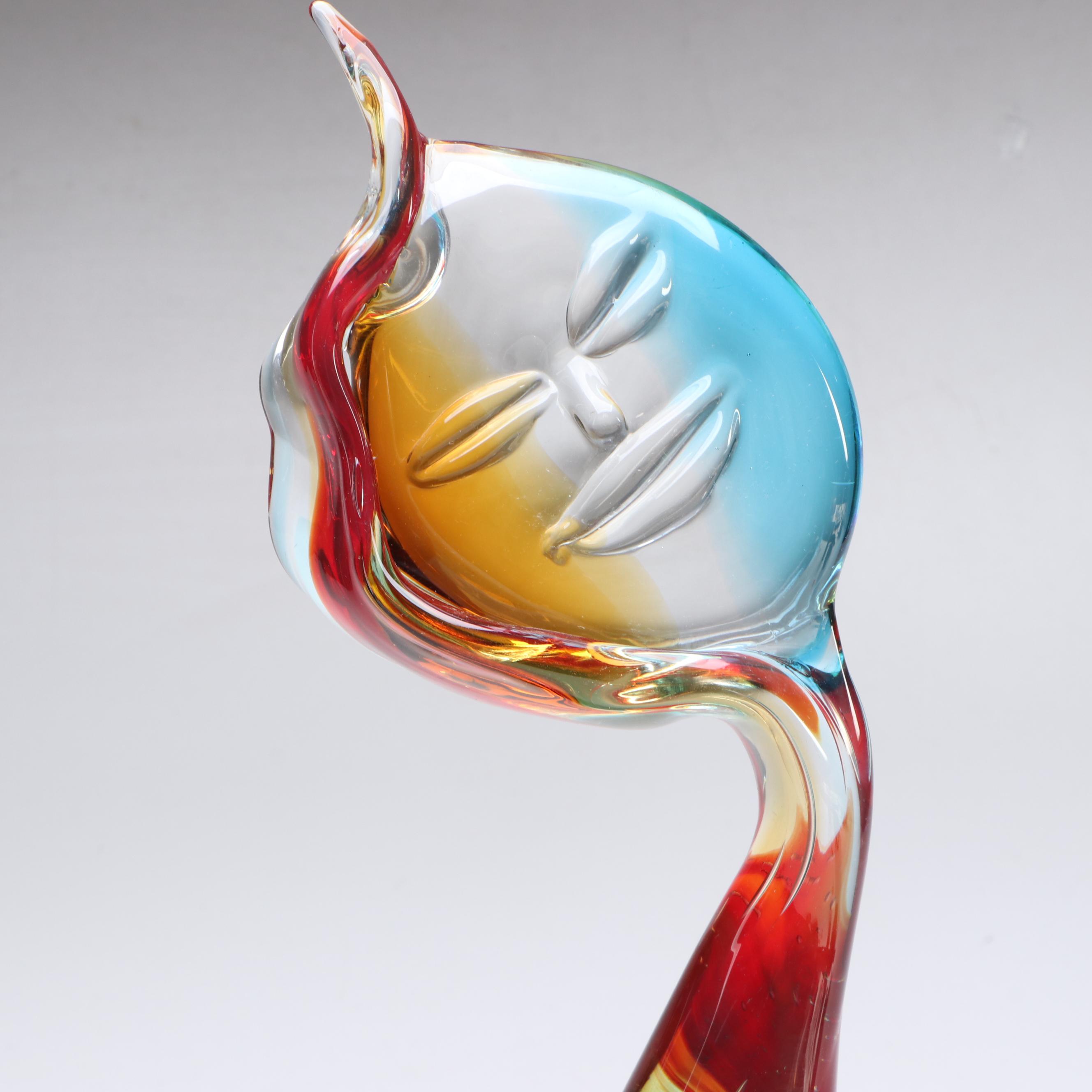 Murano Art Glass Abstract Figural Sculpture