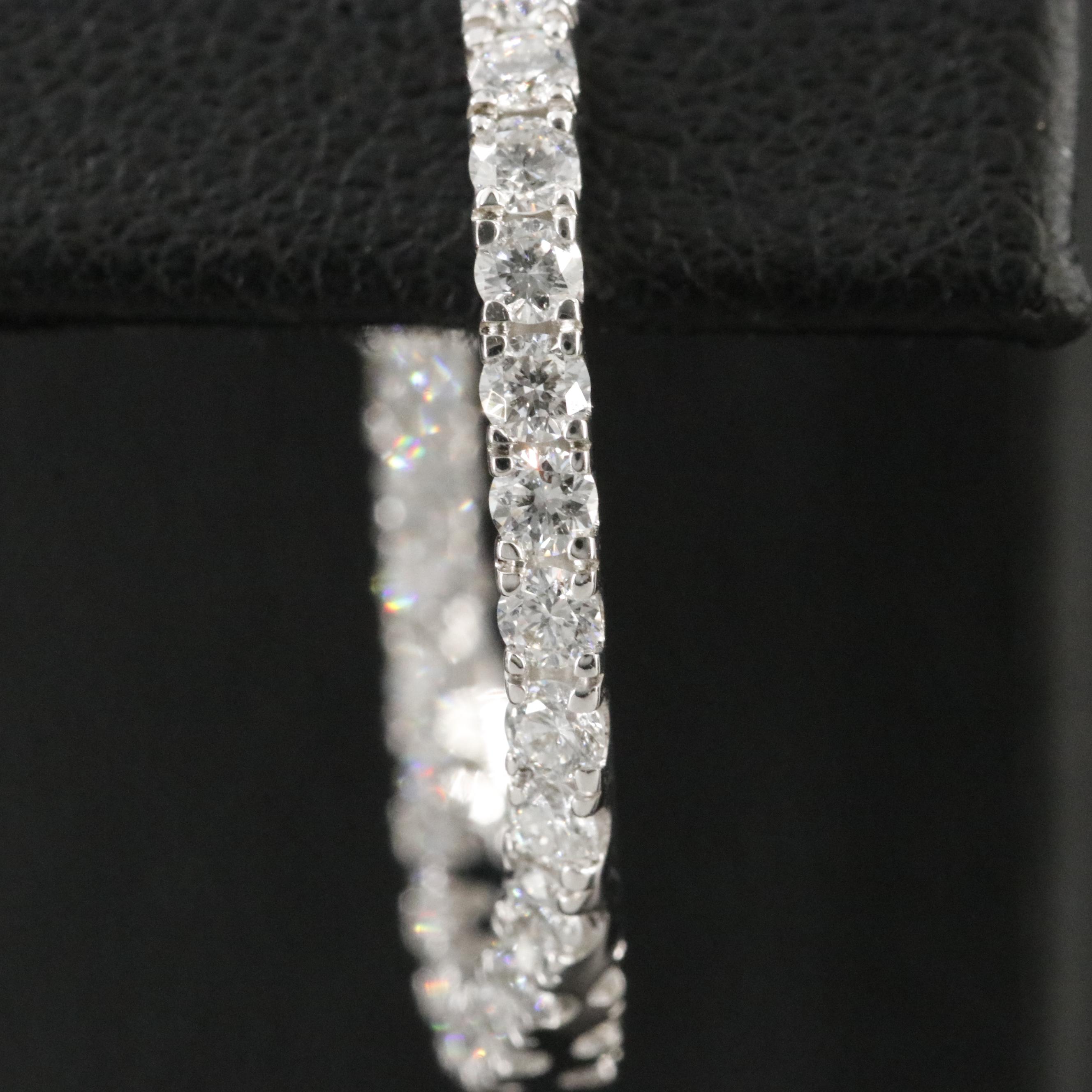 14K 1.50 CTW Lab Grown Diamond Half Hoop Earrings