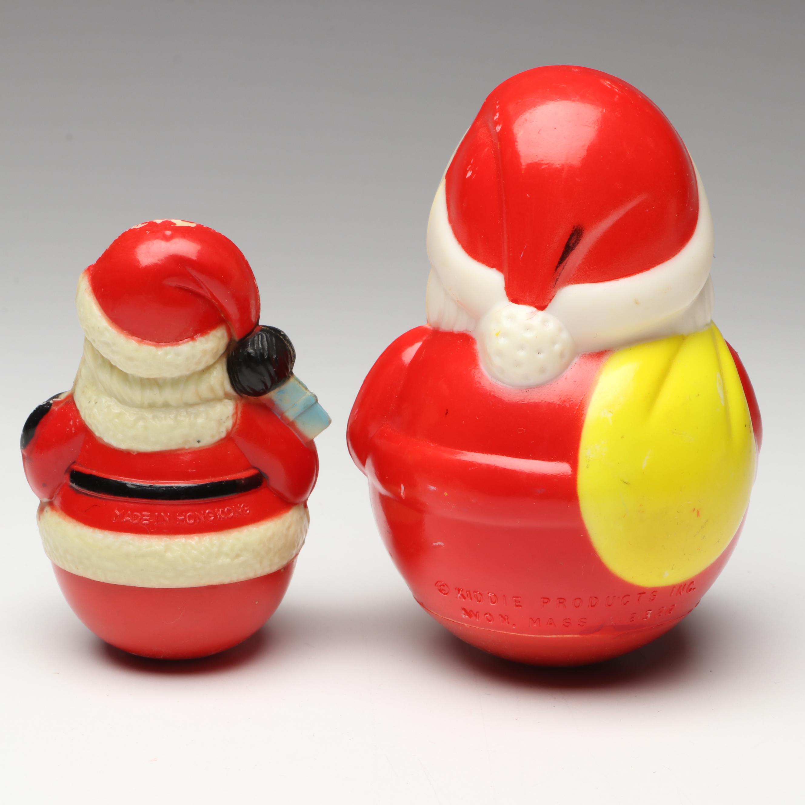 Kiddie Products with Other Plastic Santas, Snowmen and More, Mid to Late 20th C.