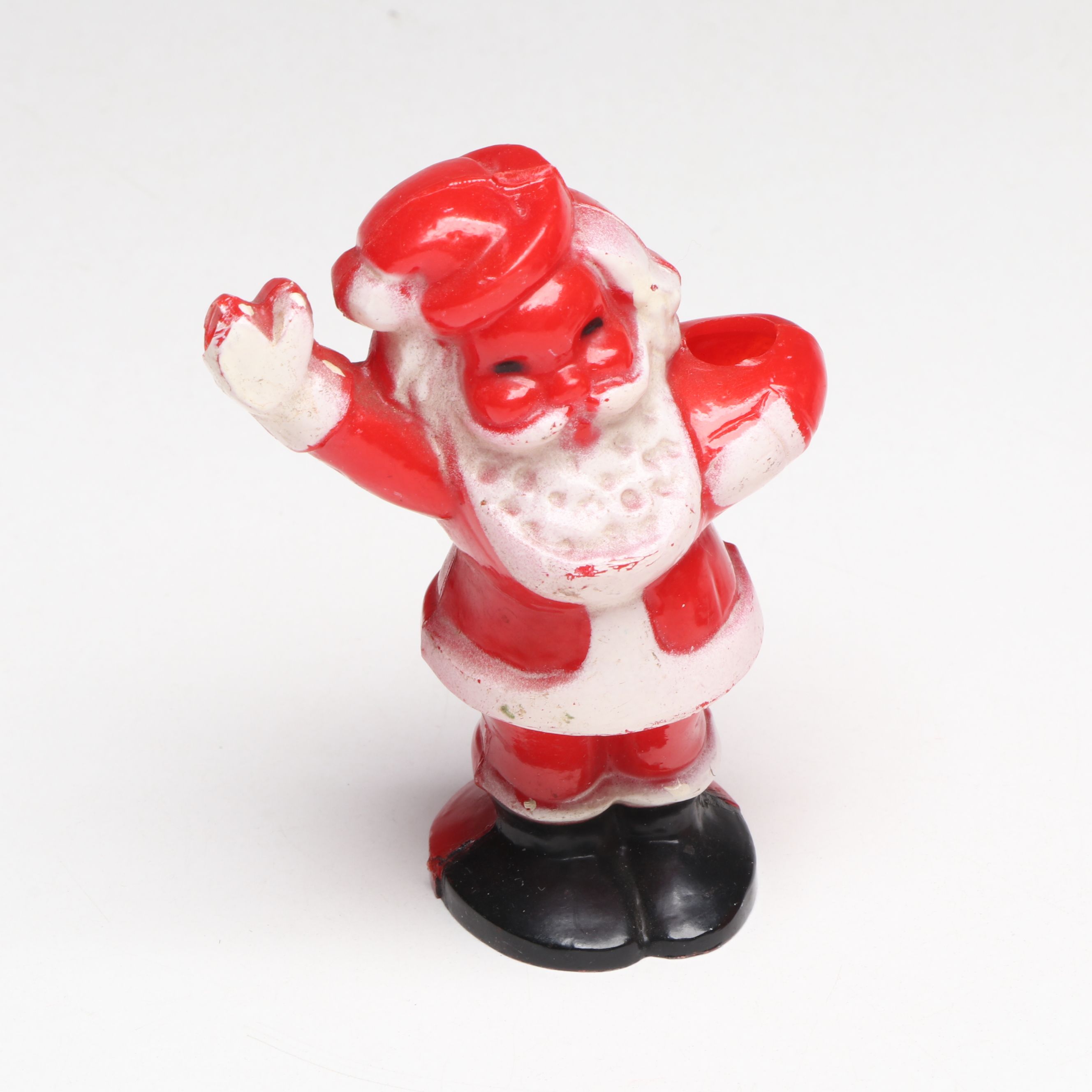 Santa Claus and Reindeer Figurines with More Vintage Christmas Décor