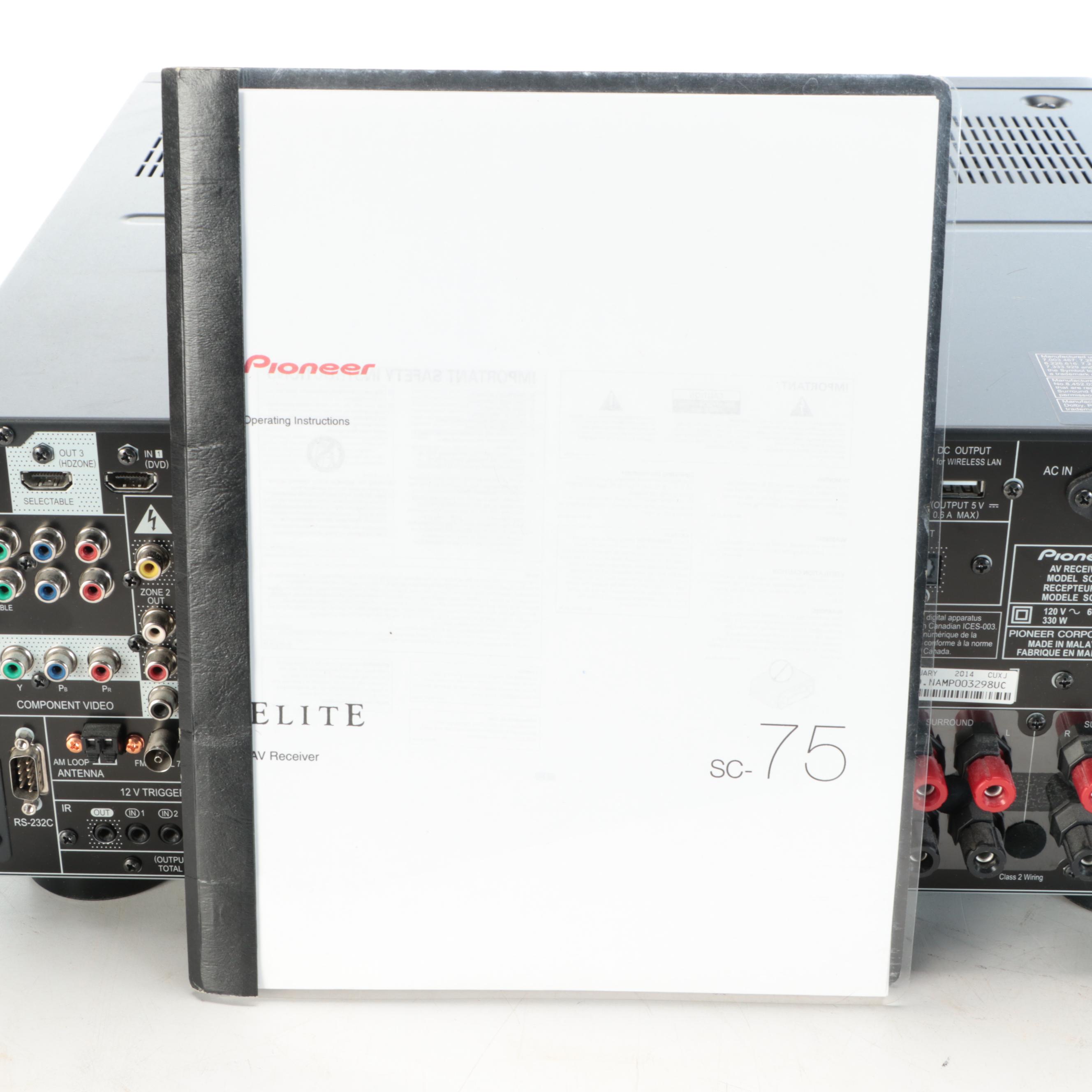 Pioneer SC-75 A/V Receiver