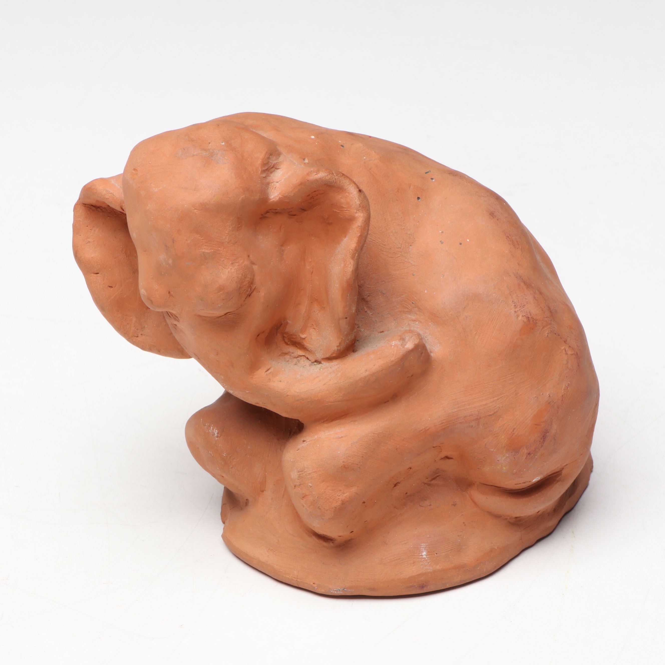 Paul Zentgraf Papier-Mâché Portrait with Other Art Pottery Sculptures and Vessel