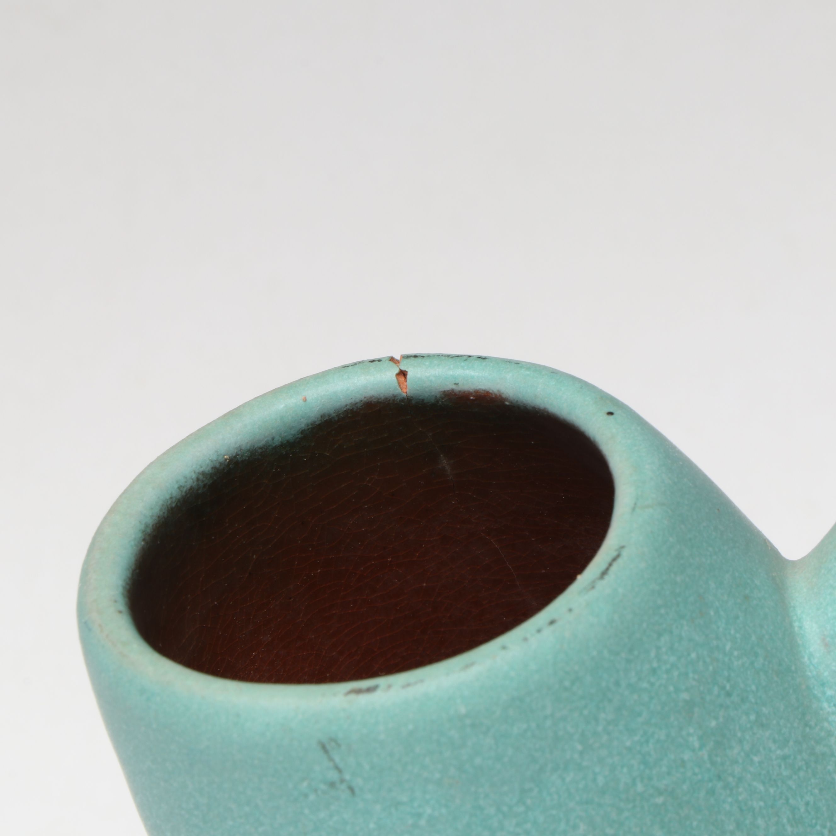 Paul Zentgraf Papier-Mâché Portrait with Other Art Pottery Sculptures and Vessel