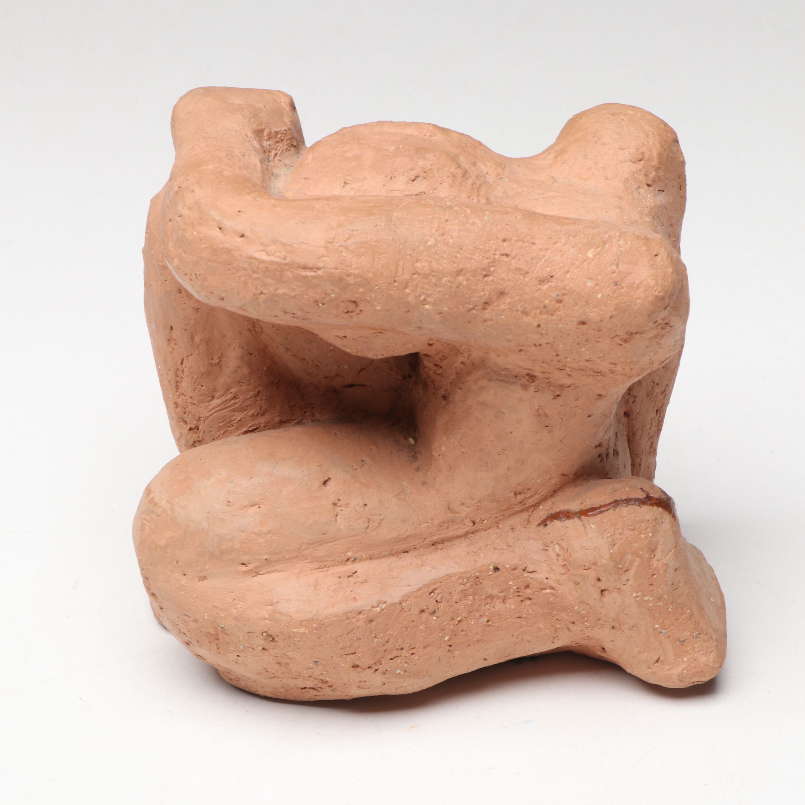 Paul Zentgraf Papier-Mâché Portrait with Other Art Pottery Sculptures and Vessel