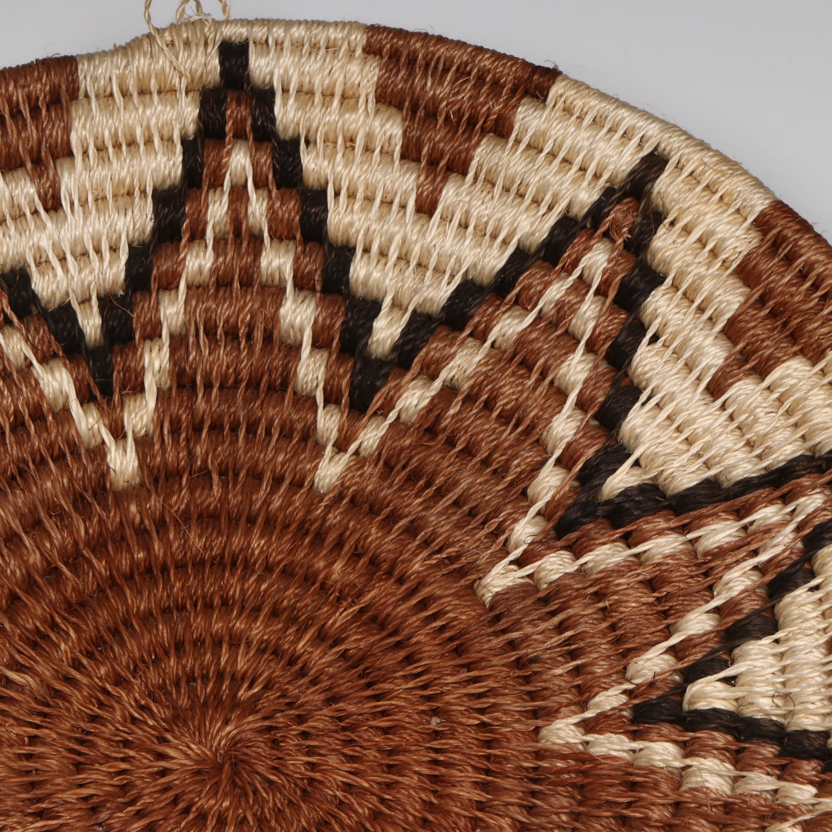 Zimbabwean Shona Peoples Handwoven Sisal Round Baskets