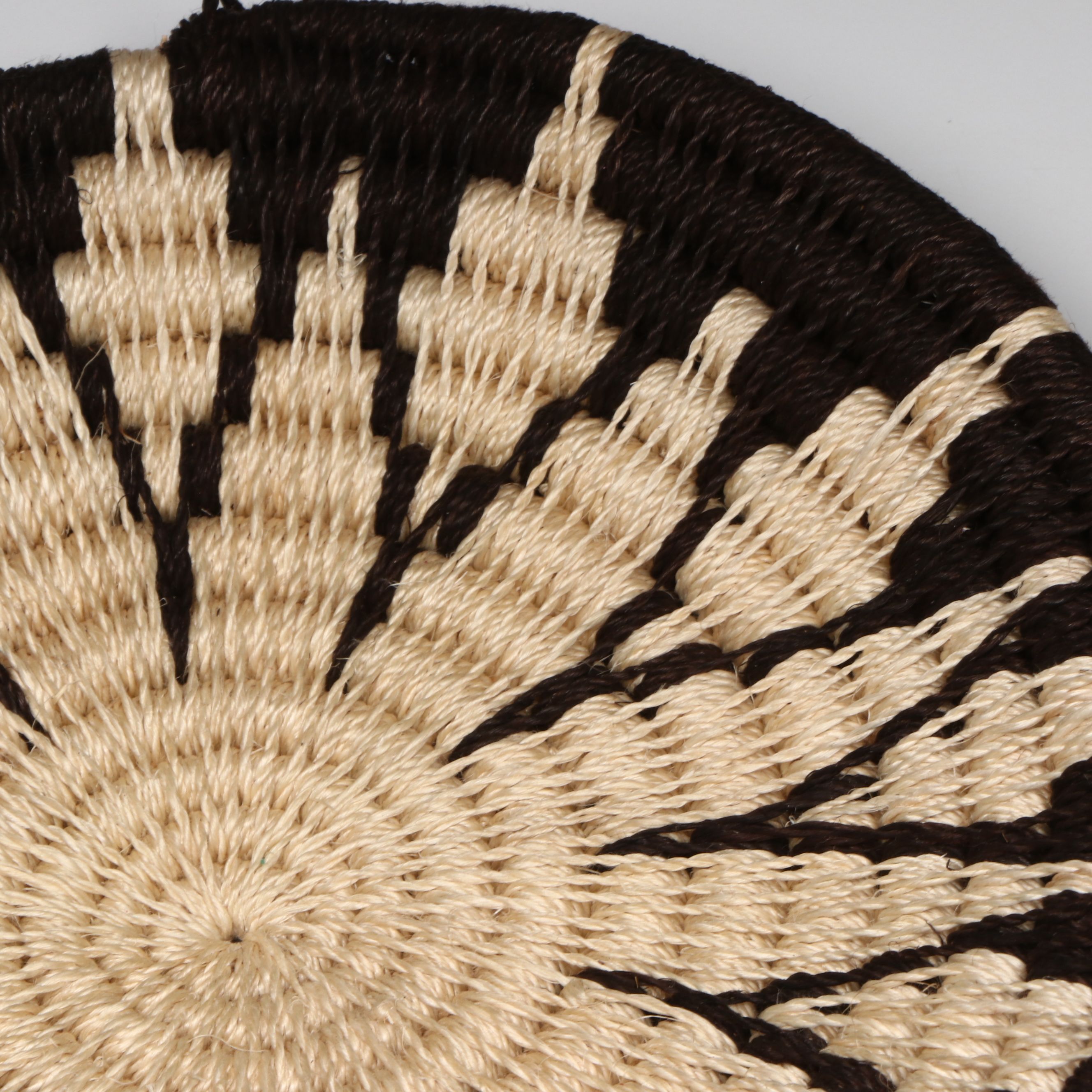 Zimbabwean Shona Peoples Handwoven Sisal Round Baskets