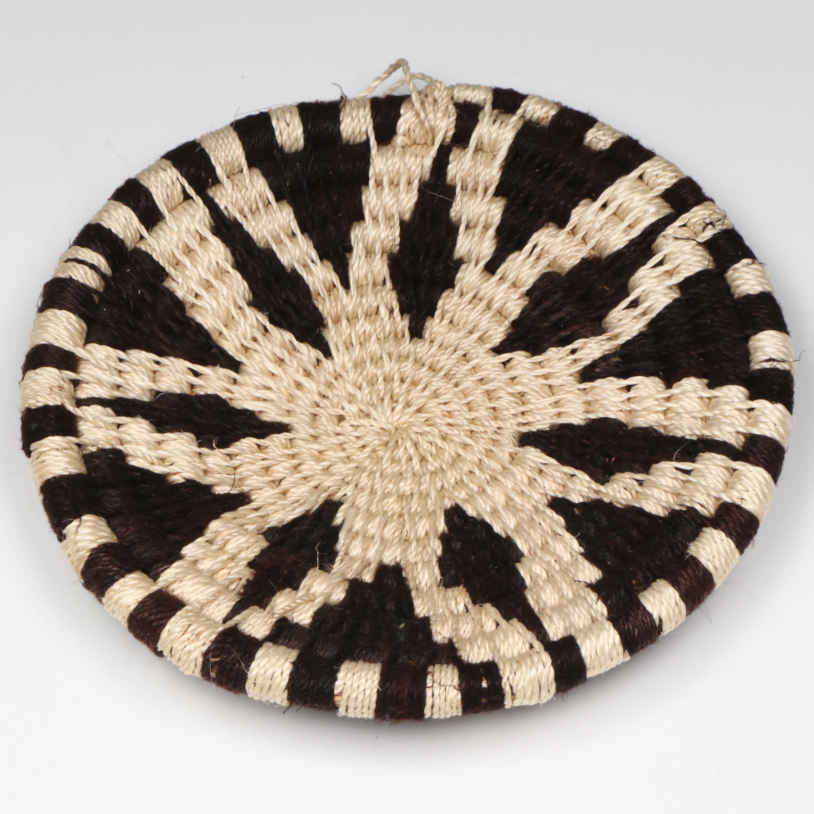 Zimbabwean Shona Peoples Handwoven Sisal Round Baskets