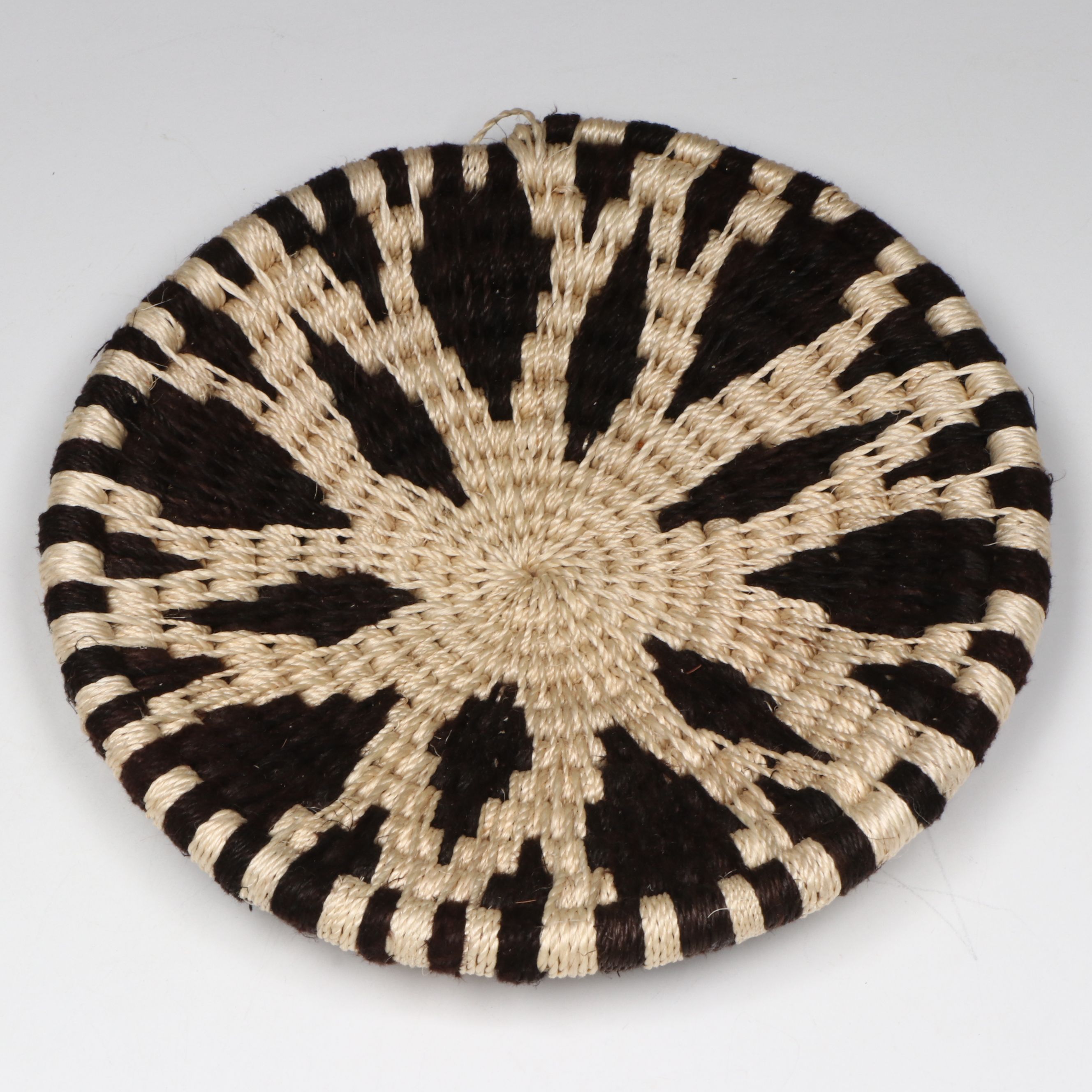 Zimbabwean Shona Peoples Handwoven Sisal Round Baskets
