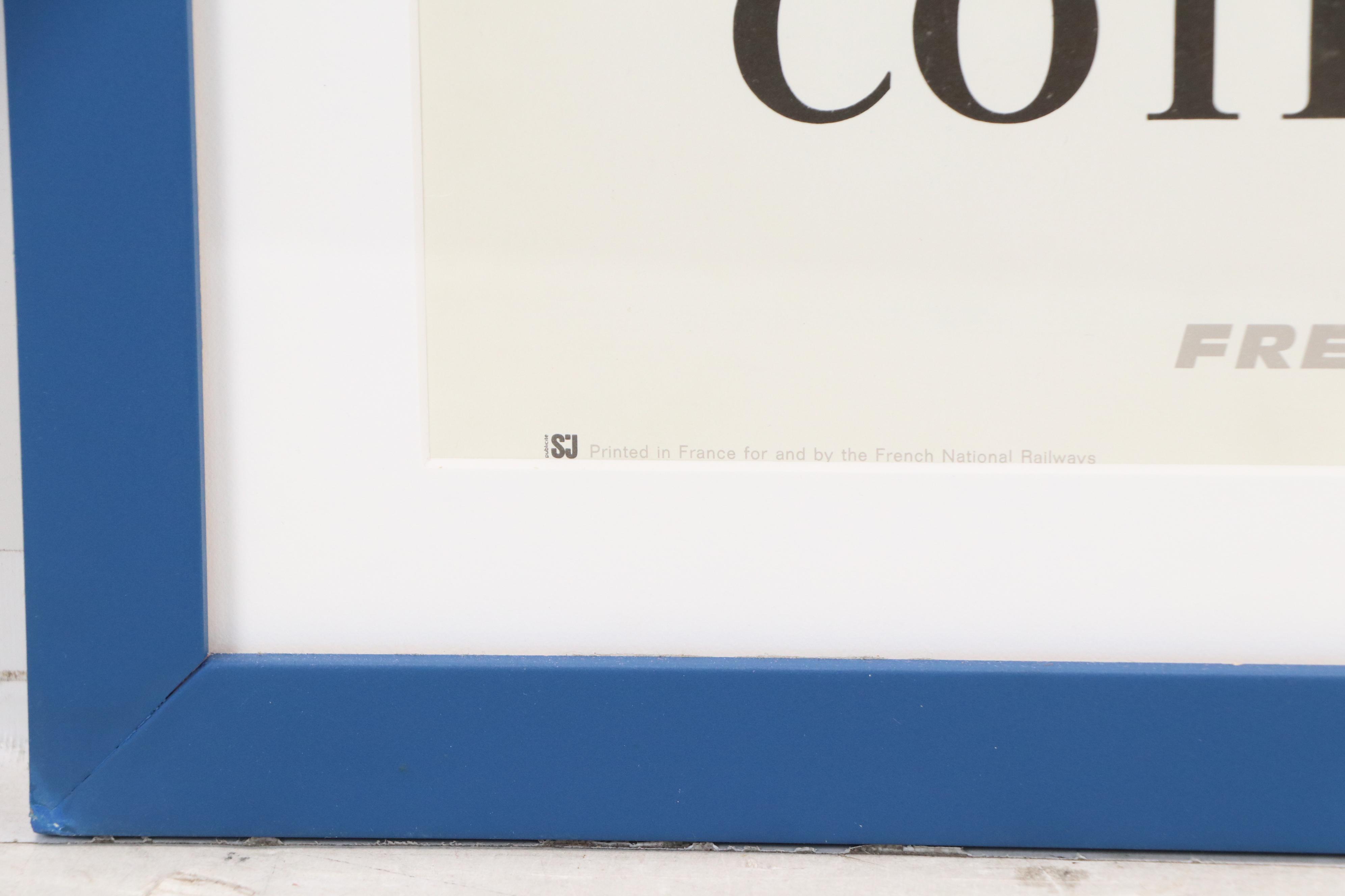 French National Railways Offset Lithograph Poster "Côte D'Azur," 1966