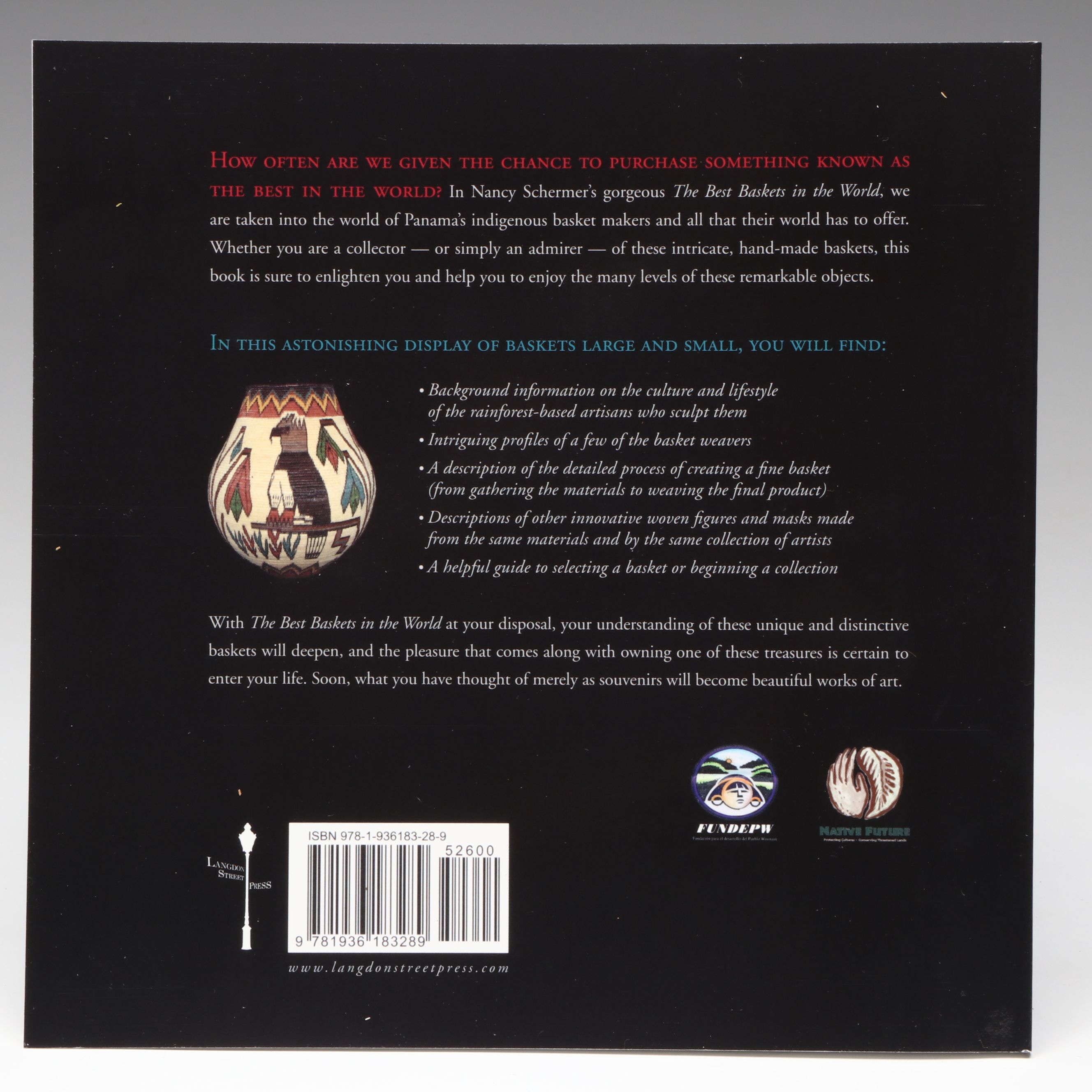 Panamanian Emberá-Wounaan Peoples Chunga Fiber and Black Palm Baskets