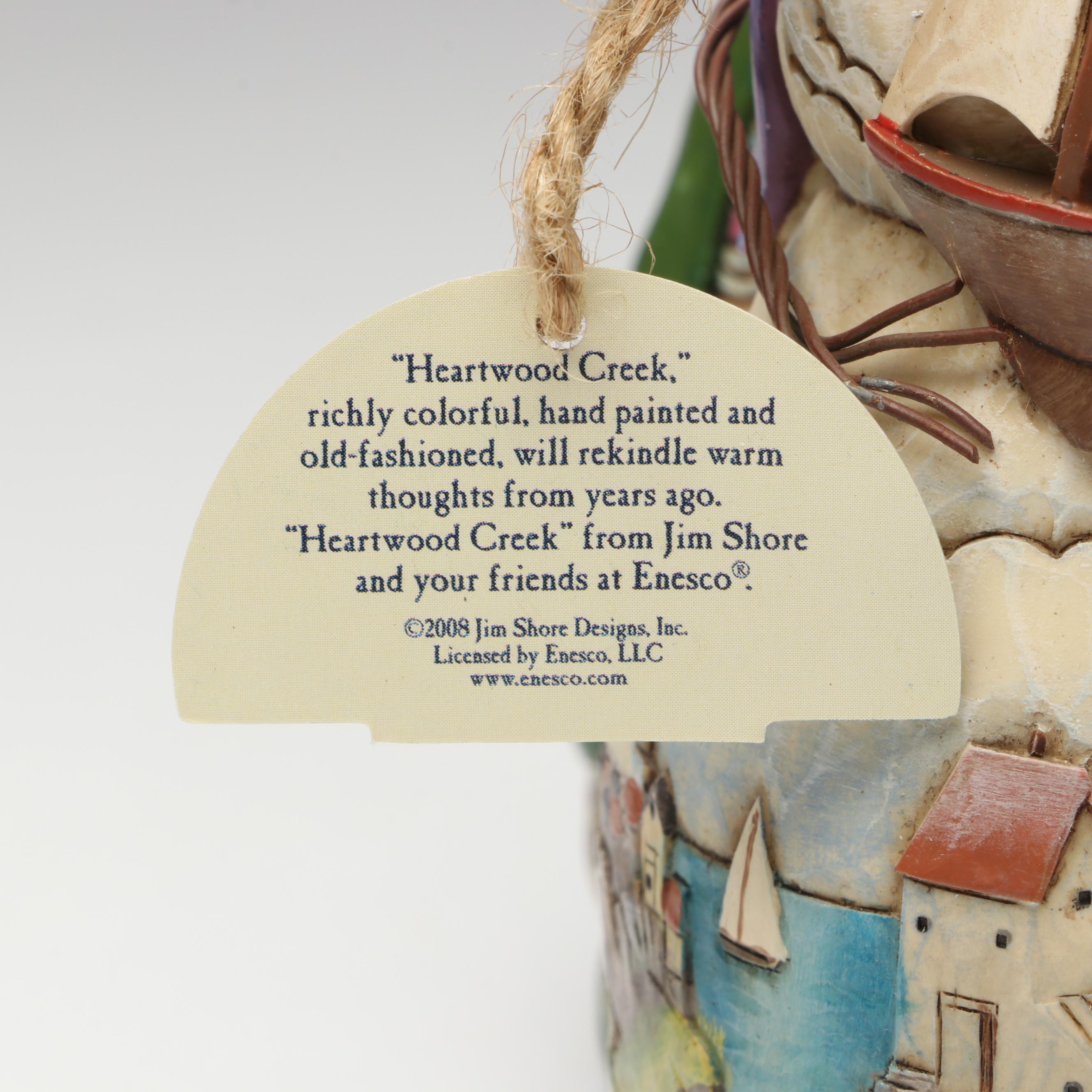 Fitz & Floyd "Old World Santa" Serving Tray with Jim Shore Ornament and Figurine