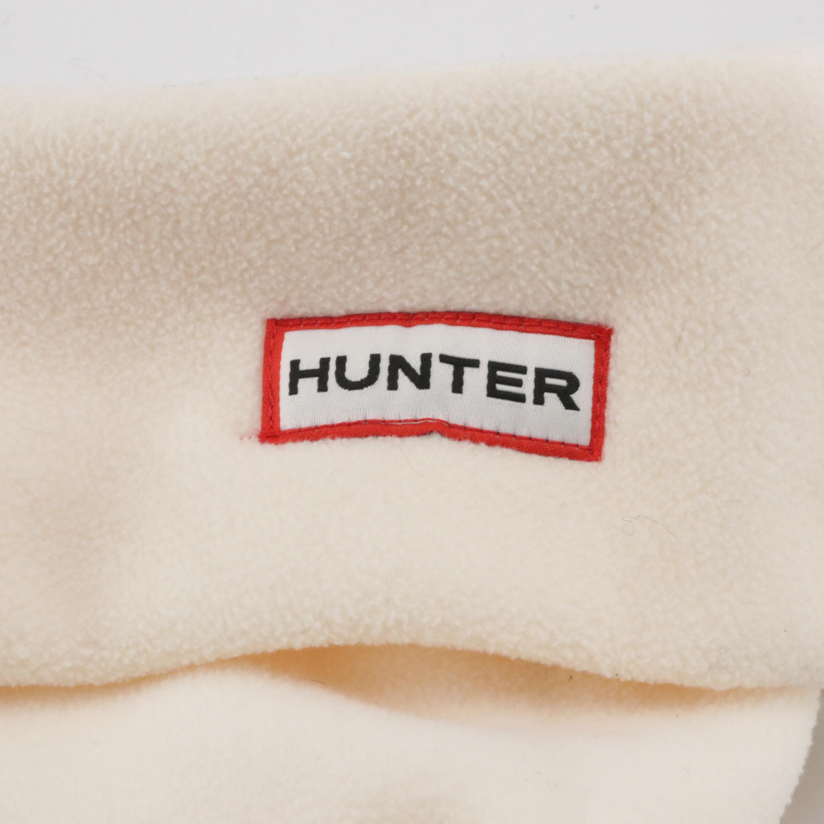 Hunter Original Tall Light Olive Gloss Rain Boots with Fleece Boot Socks