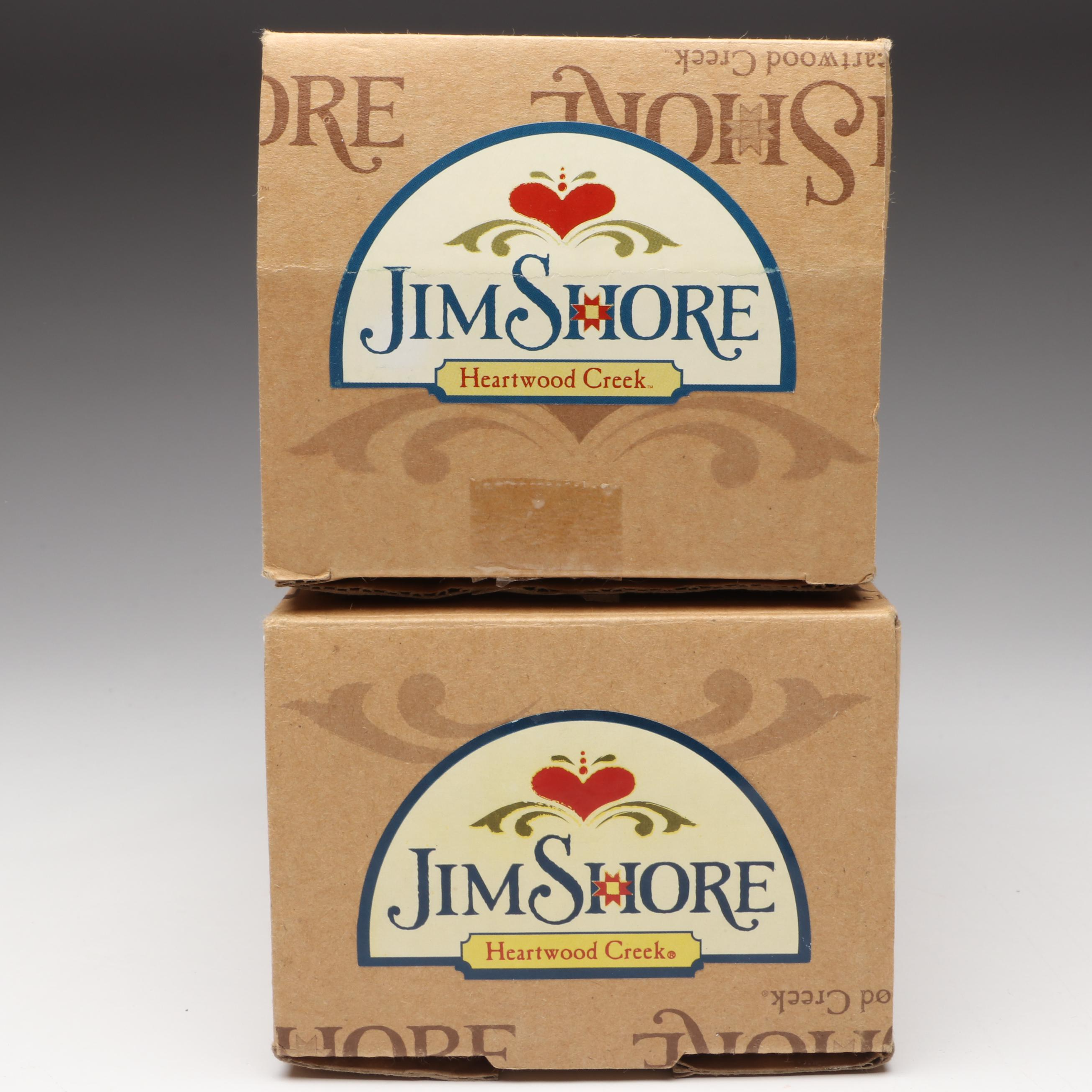 Fitz & Floyd "Old World Santa" Serving Tray with Jim Shore Ornament and Figurine