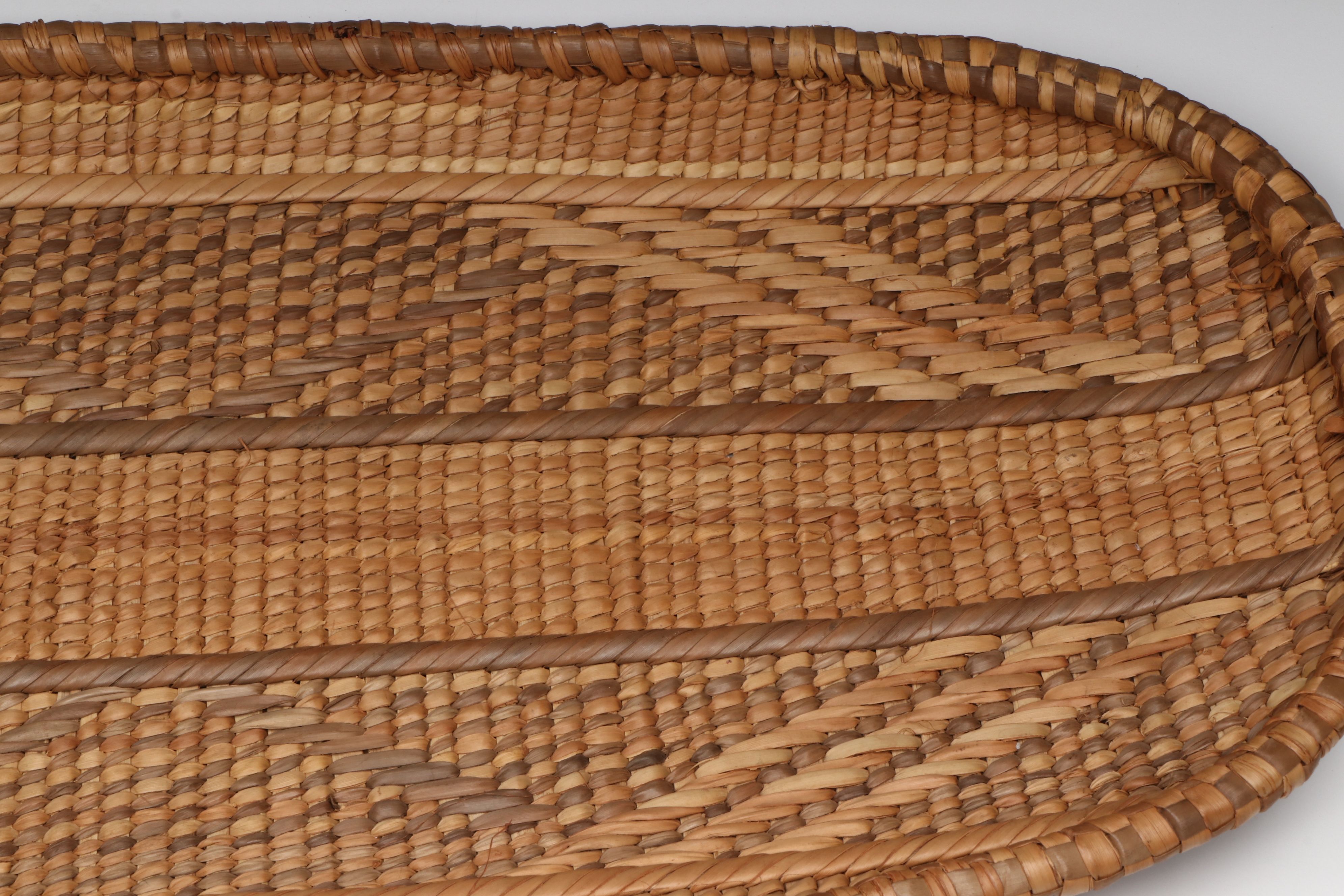 Zimbabwean Ndebele Peoples Handwoven Palm Basket Platters