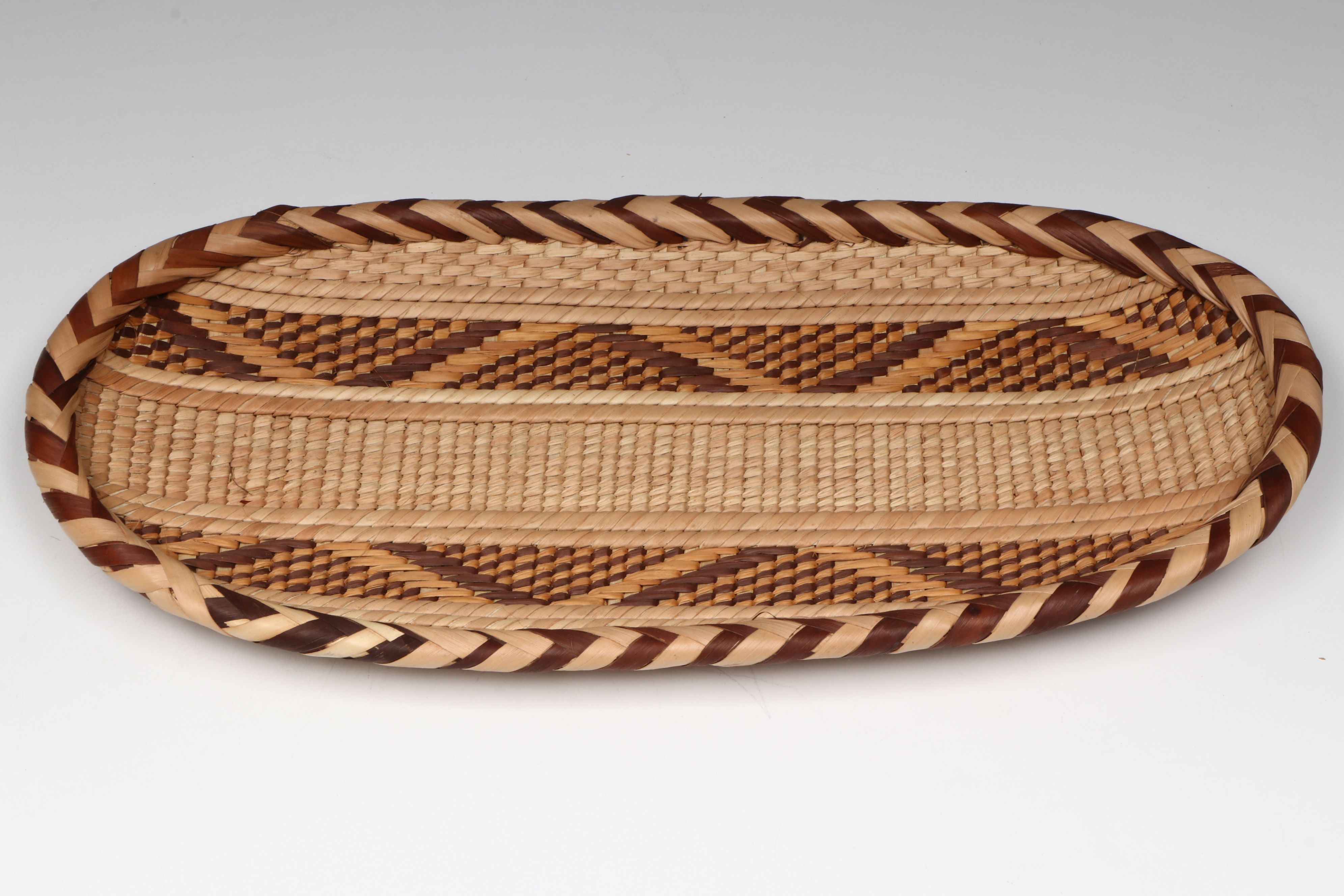 Zimbabwean Ndebele Peoples Handwoven Palm Basket Platters
