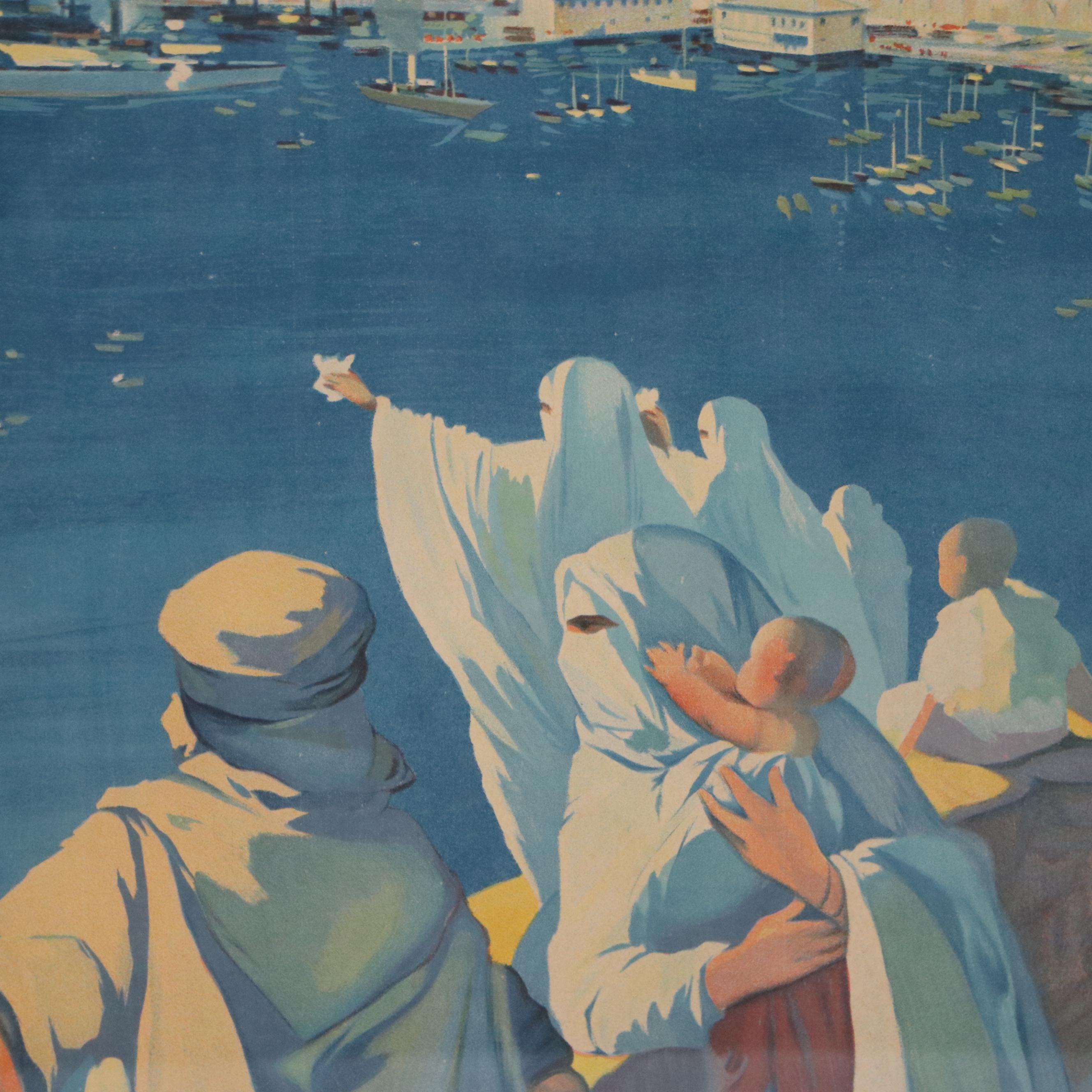 French WWI Color Lithograph "Pour le Retour...," Early 20th Century