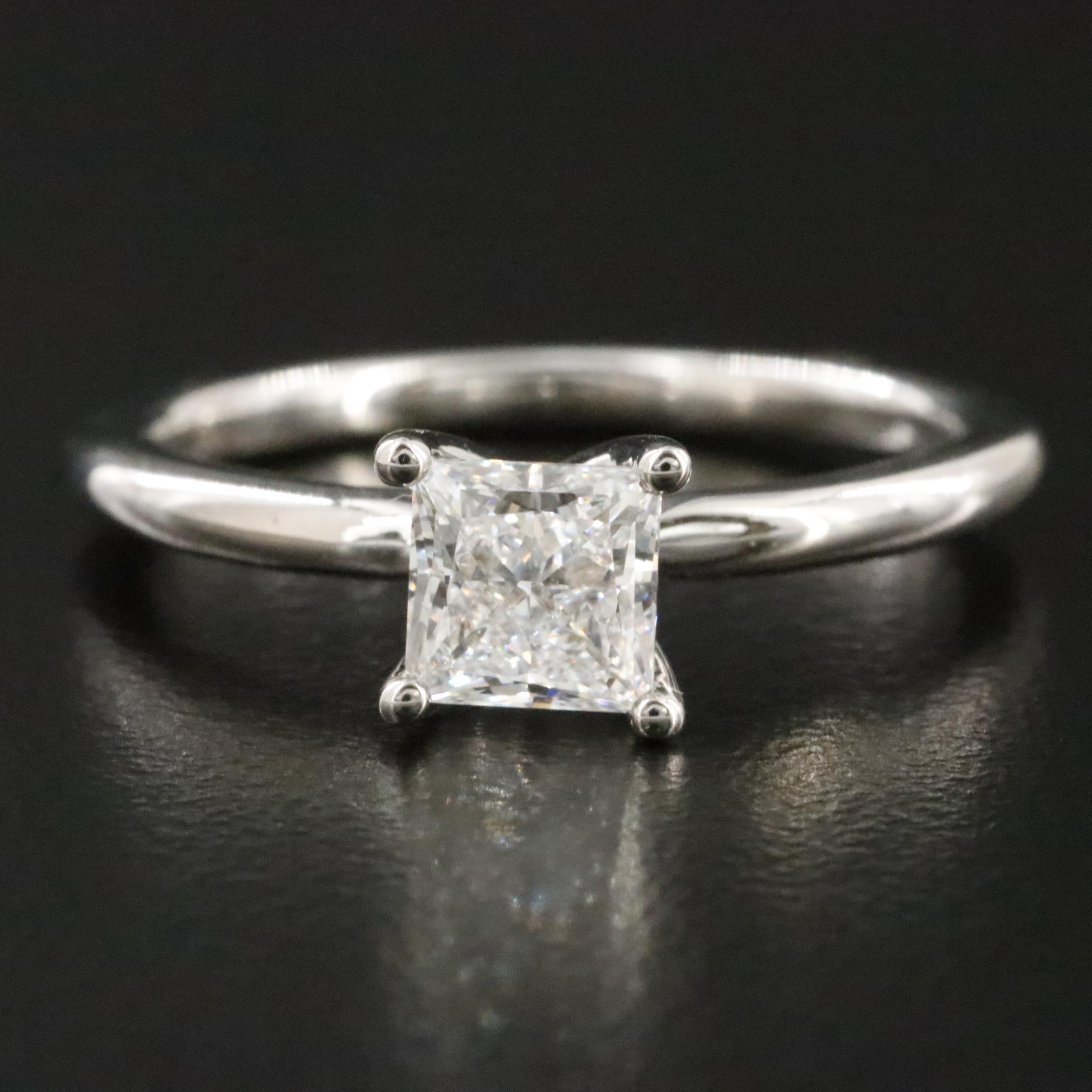 14K 0.76 CT Lab Grown Diamond Solitaire Ring