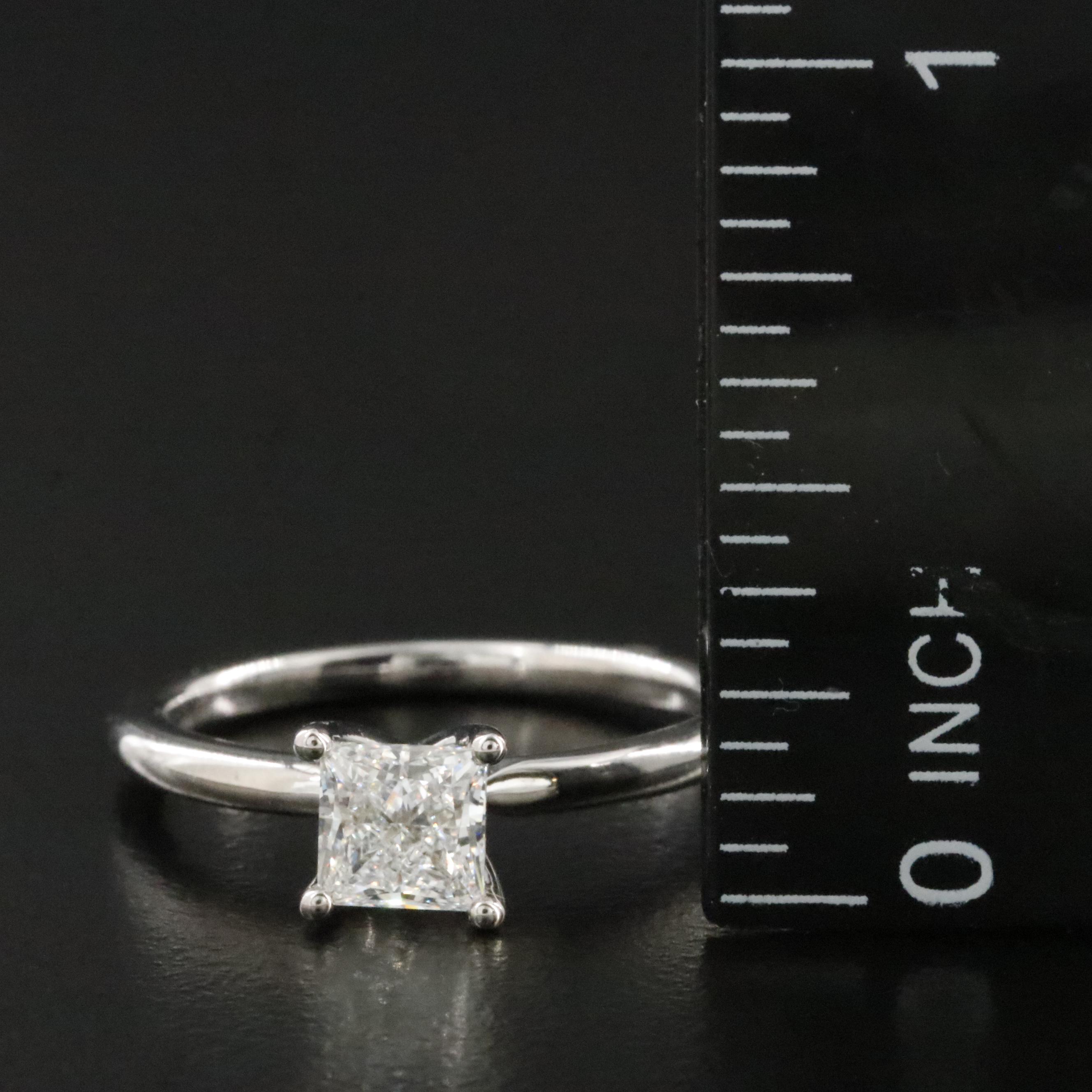 14K 0.76 CT Lab Grown Diamond Solitaire Ring