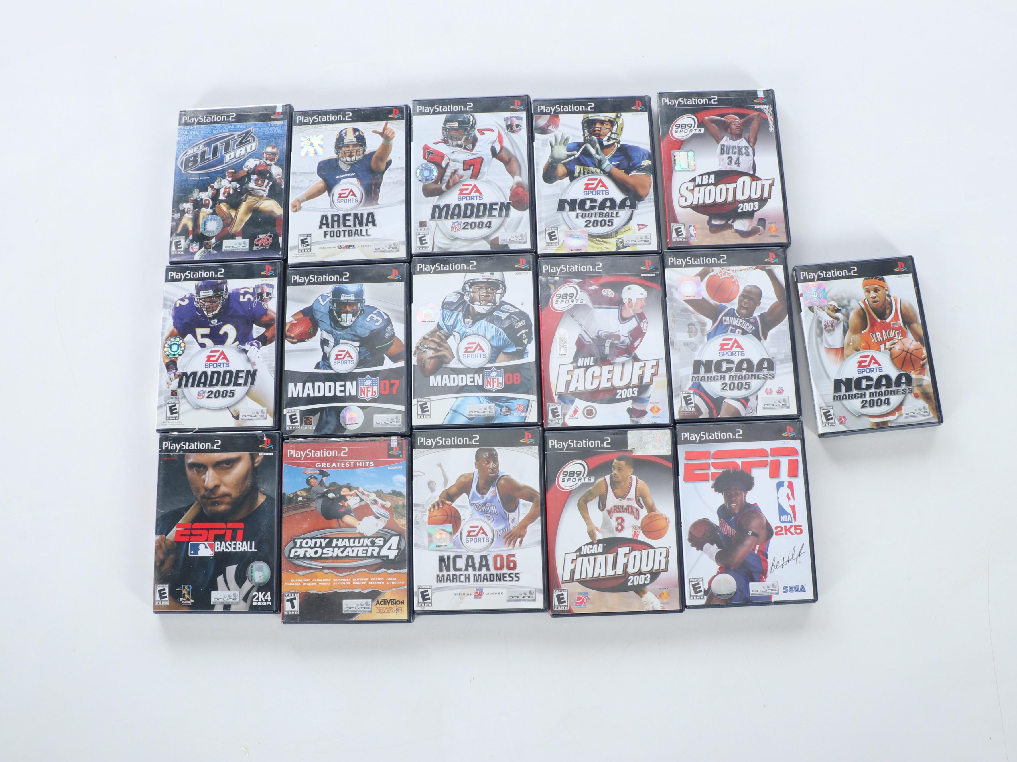 Sony Playstation 2 with Controllers, Guitars, Games and More Accessories